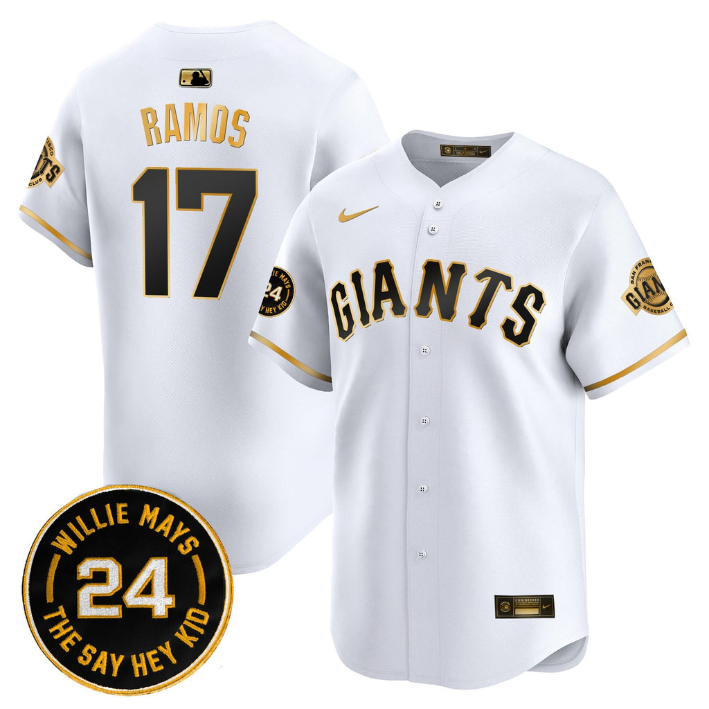 Men’s San Francisco 2025 Willie Mays Patch Vapor Premier Limited Jersey