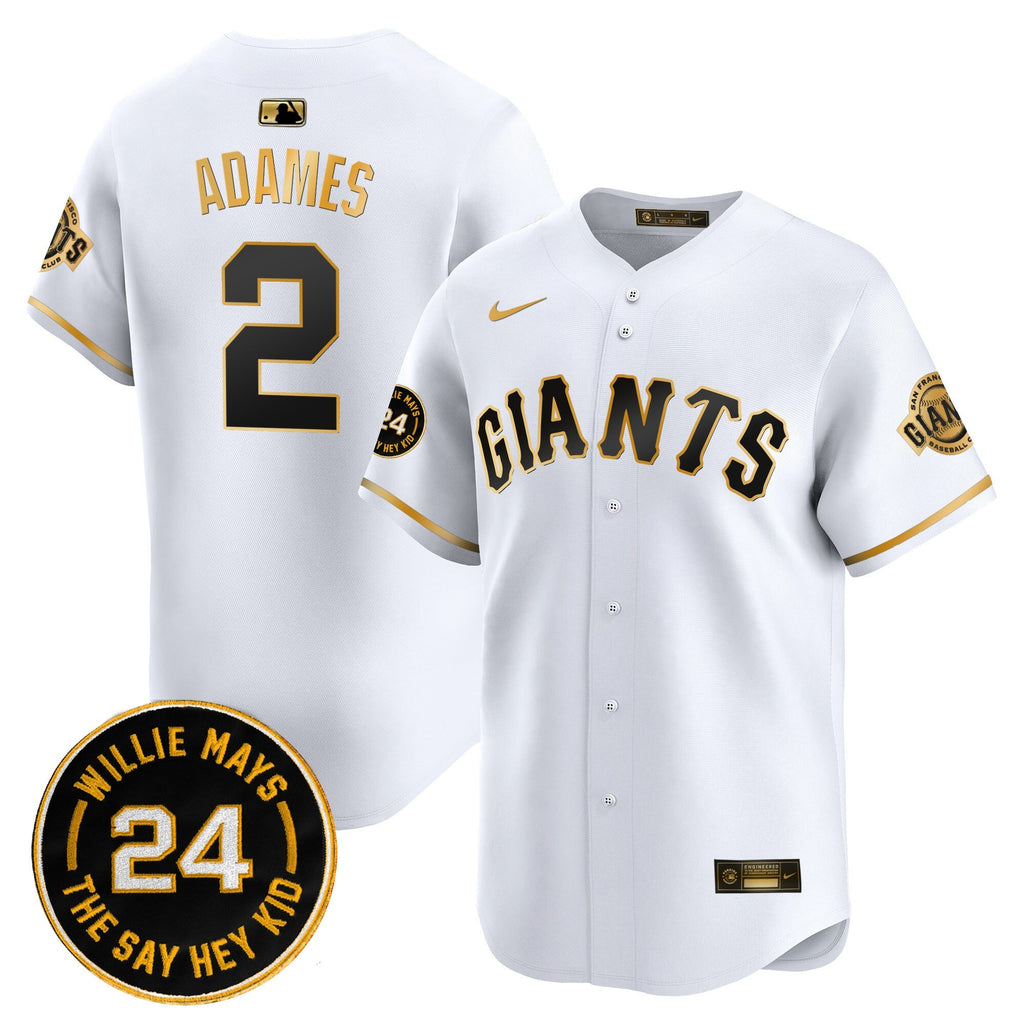 Men’s San Francisco 2025 Willie Mays Patch Vapor Premier Limited Jersey