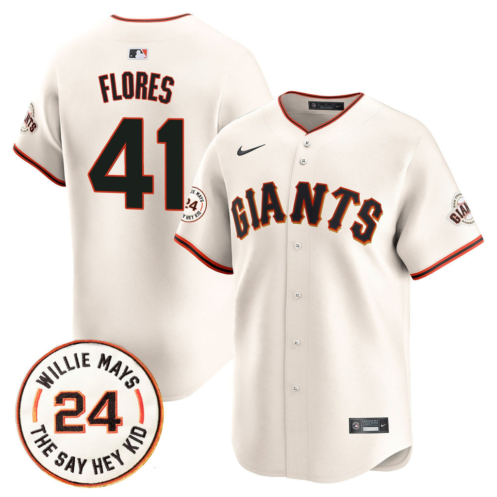 Men’s San Francisco 2025 Willie Mays Patch Vapor Premier Limited Jersey