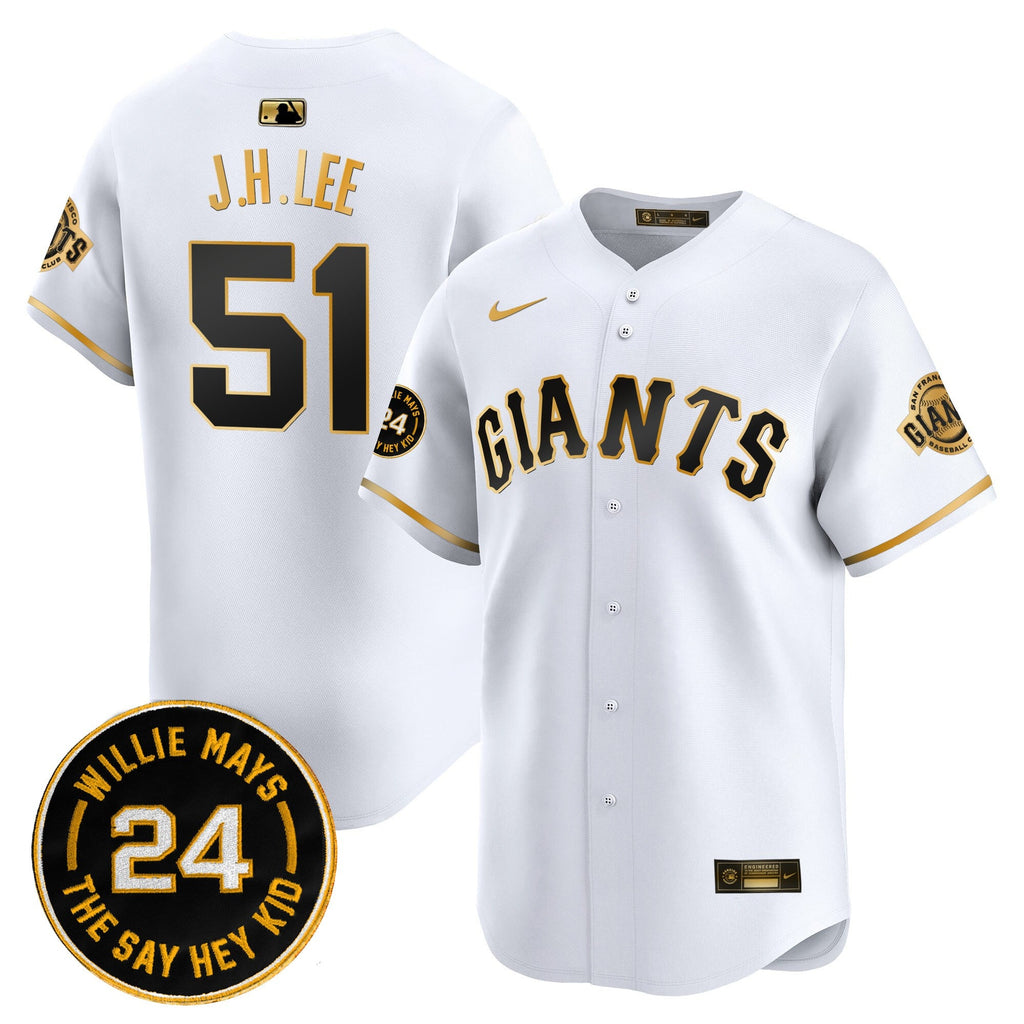 Men’s San Francisco 2025 Willie Mays Patch Vapor Premier Limited Jersey