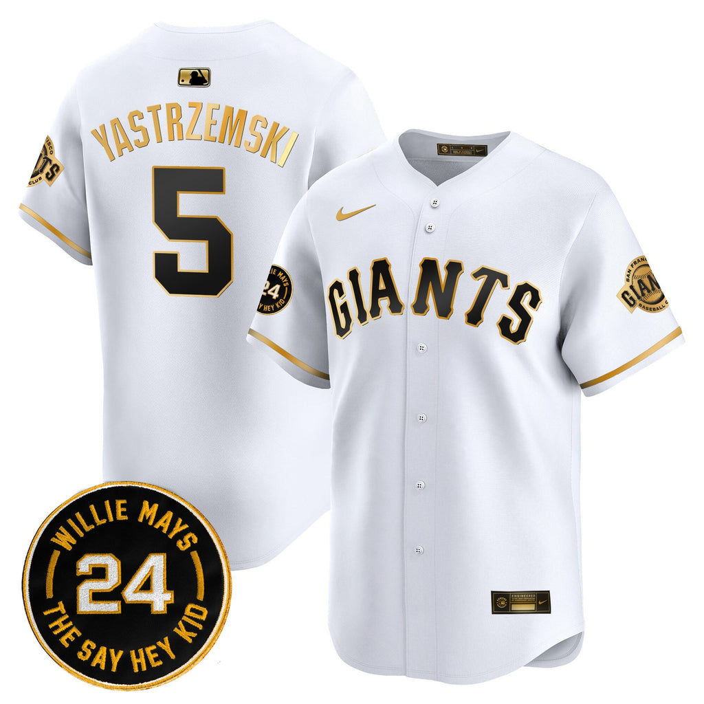 Men’s San Francisco 2025 Willie Mays Patch Vapor Premier Limited Jersey