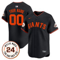 San Francisco 2025 Willie Mays Patch Vapor Premier Limited Custom Jersey