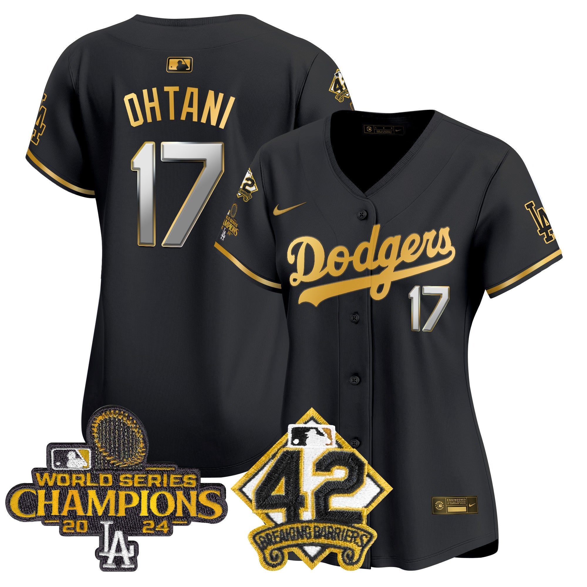 Women’s 2024 World Series Champions & Jackie Robinson Patch Vapor Premier Limited Jersey