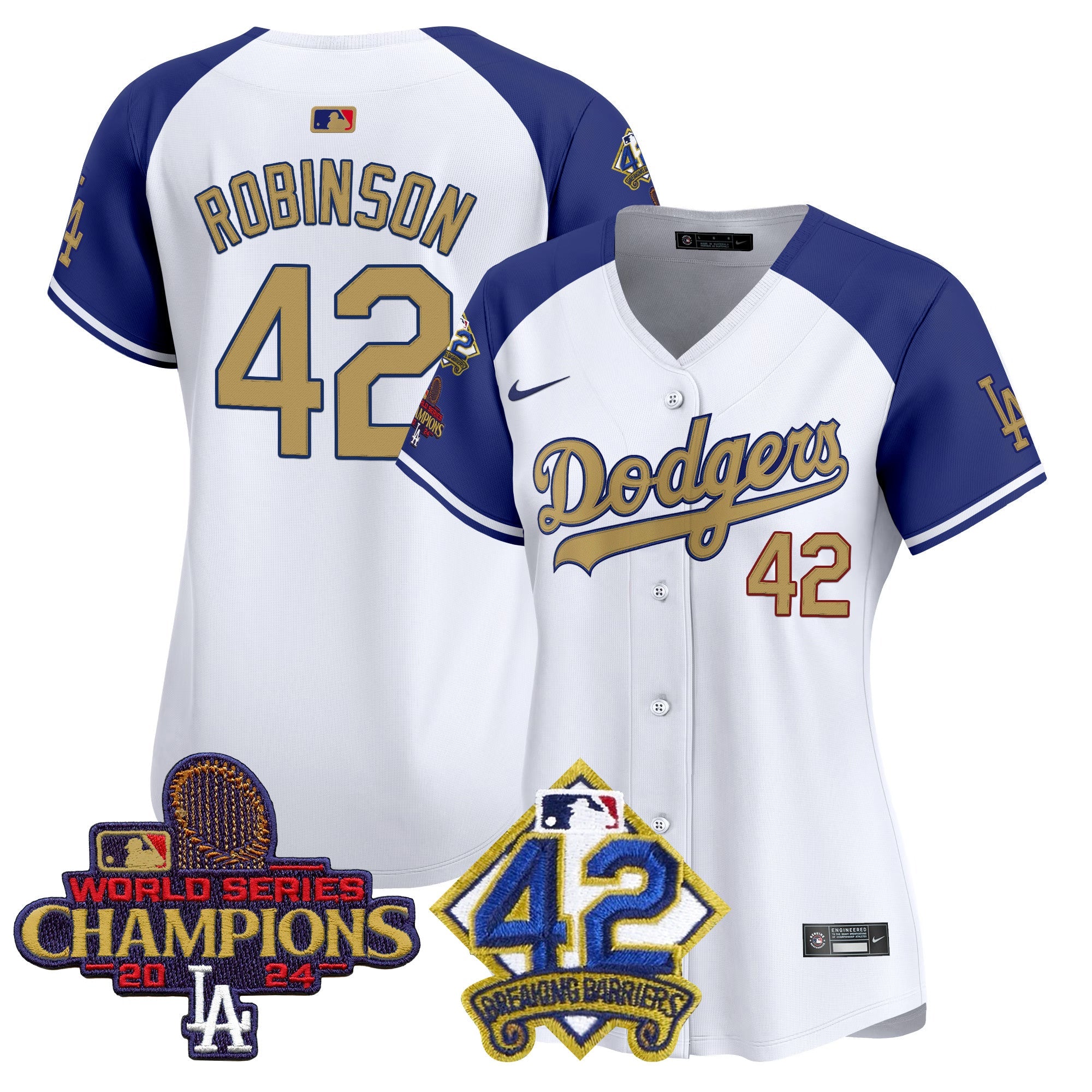 Women’s 2024 World Series Champions & Jackie Robinson Patch Vapor Premier Limited Jersey
