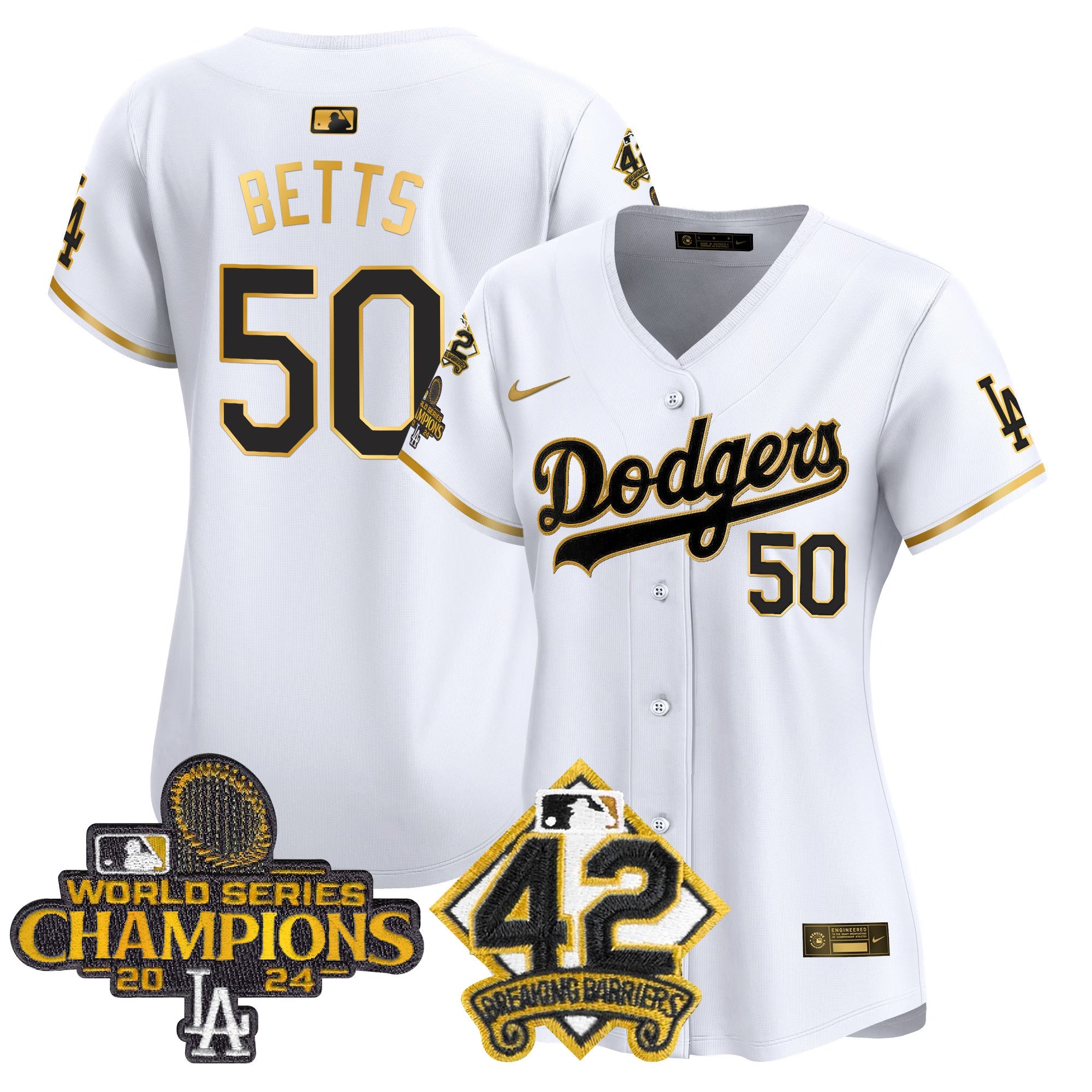 Women’s 2024 World Series Champions & Jackie Robinson Patch Vapor Premier Limited Jersey