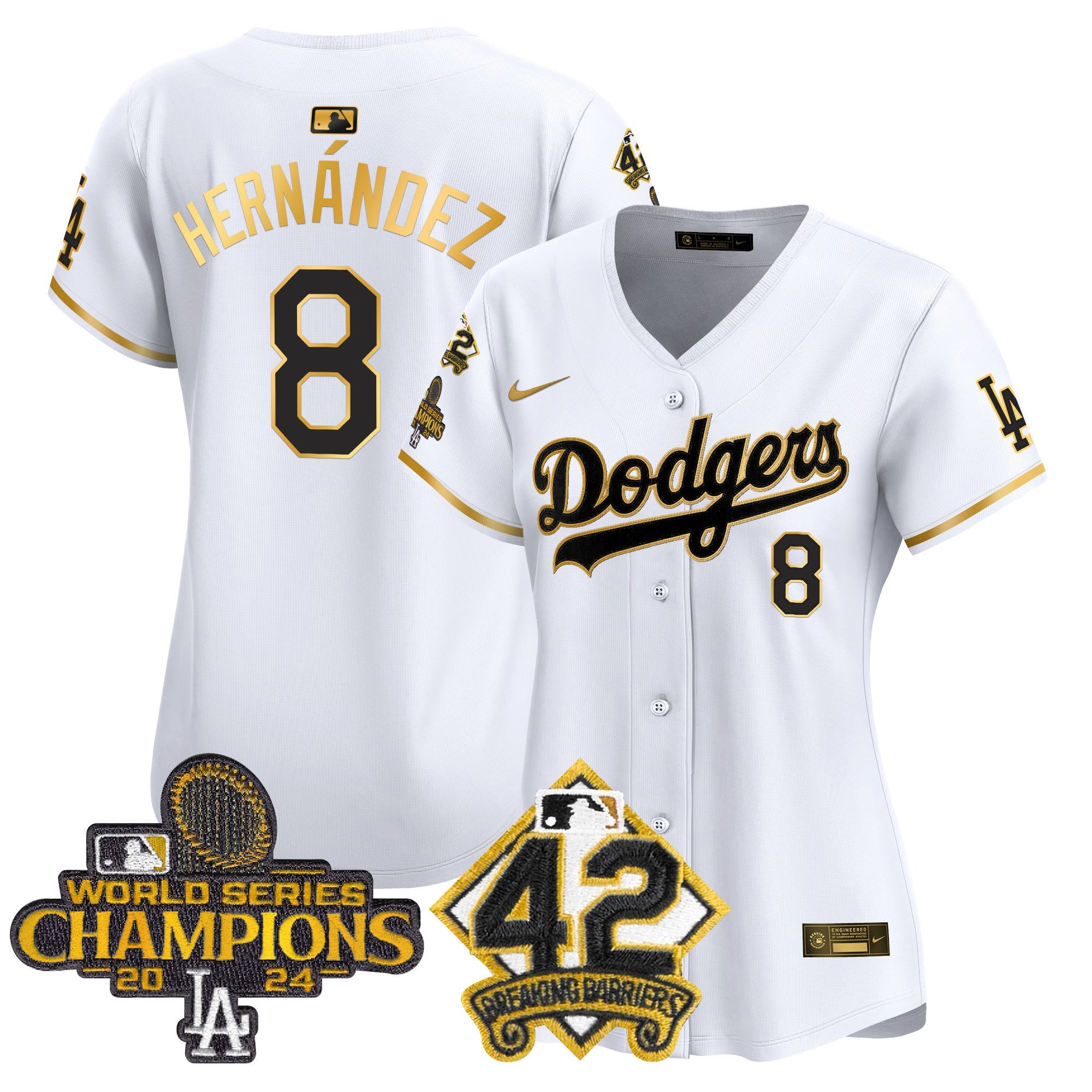 Women’s 2024 World Series Champions & Jackie Robinson Patch Vapor Premier Limited Jersey