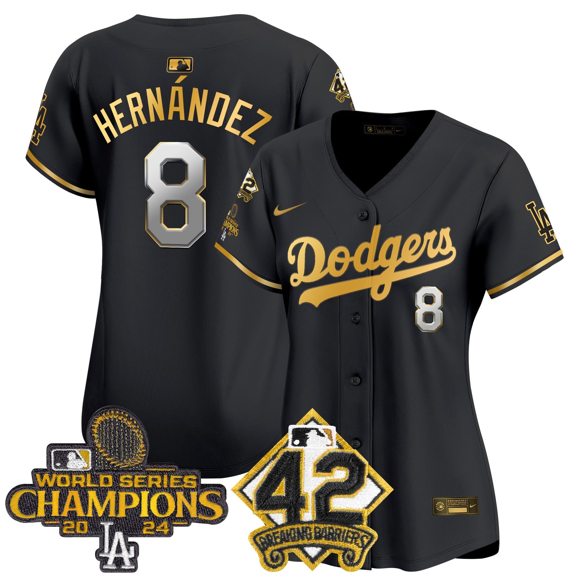 Women’s 2024 World Series Champions & Jackie Robinson Patch Vapor Premier Limited Jersey