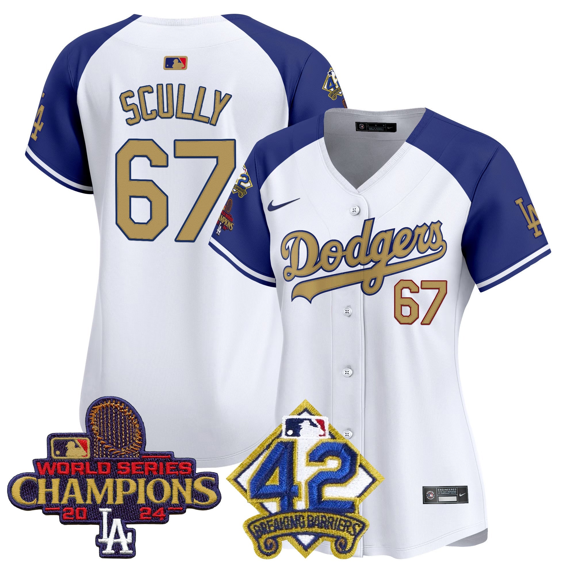 Women’s 2024 World Series Champions & Jackie Robinson Patch Vapor Premier Limited Jersey
