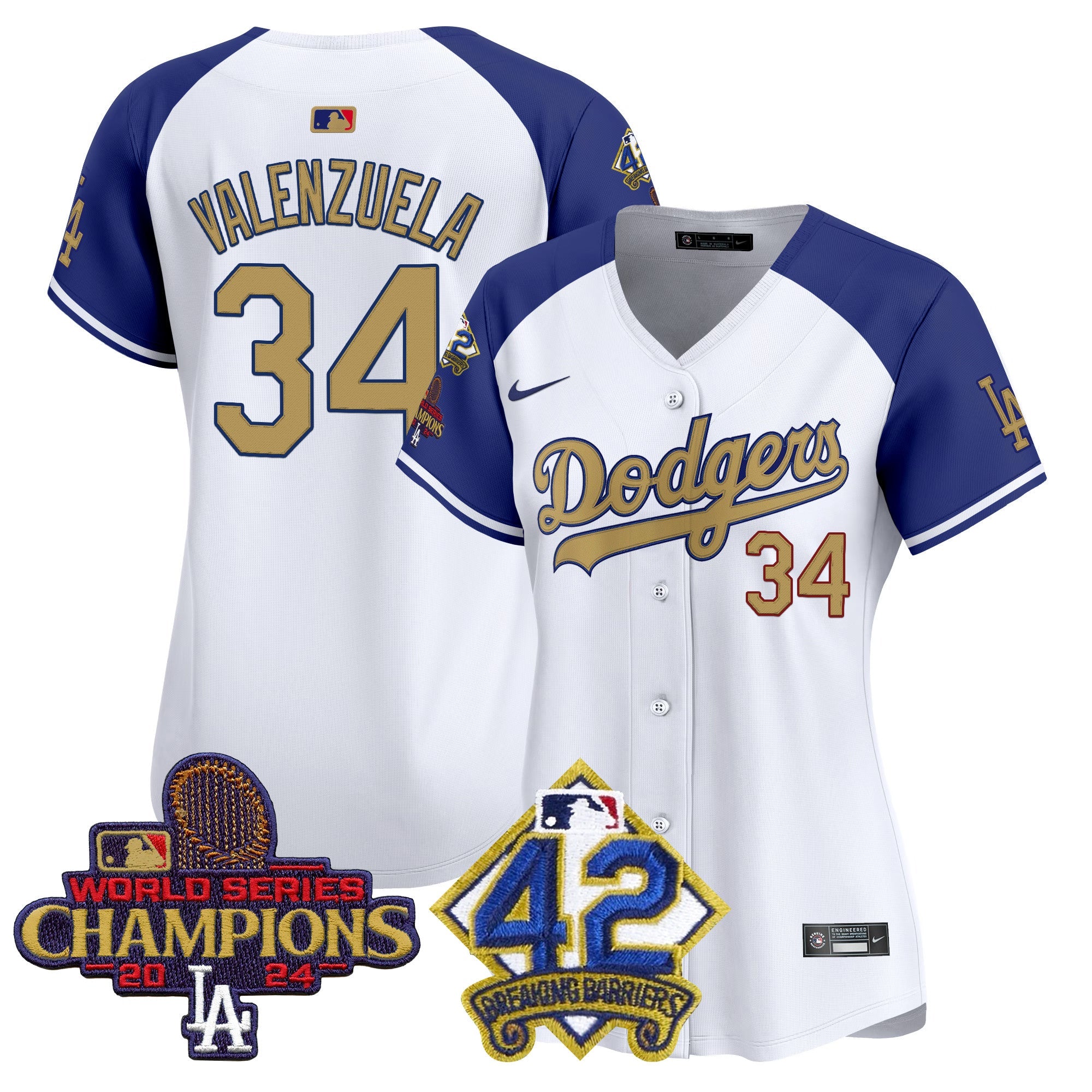 Women’s 2024 World Series Champions & Jackie Robinson Patch Vapor Premier Limited Jersey