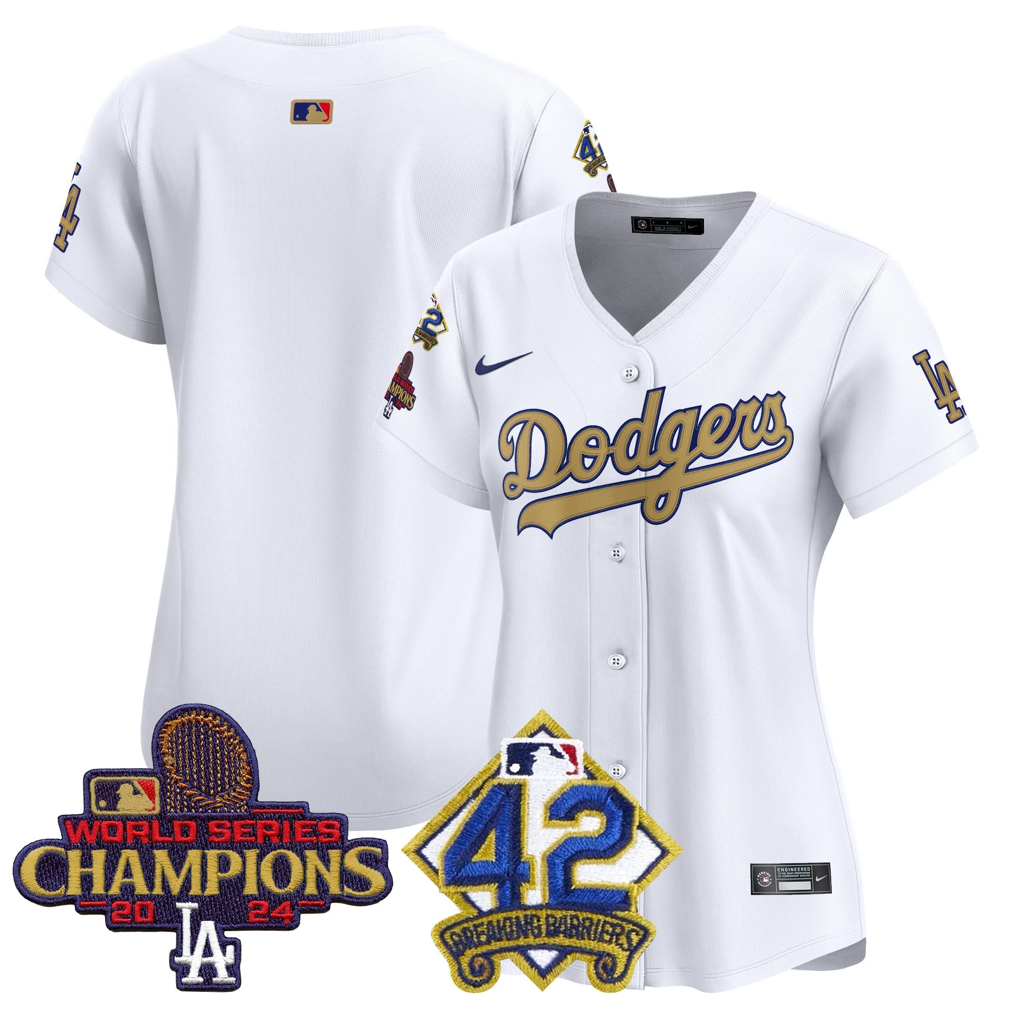 Women’s 2024 World Series Champions & Jackie Robinson Patch Vapor Premier Limited Jersey