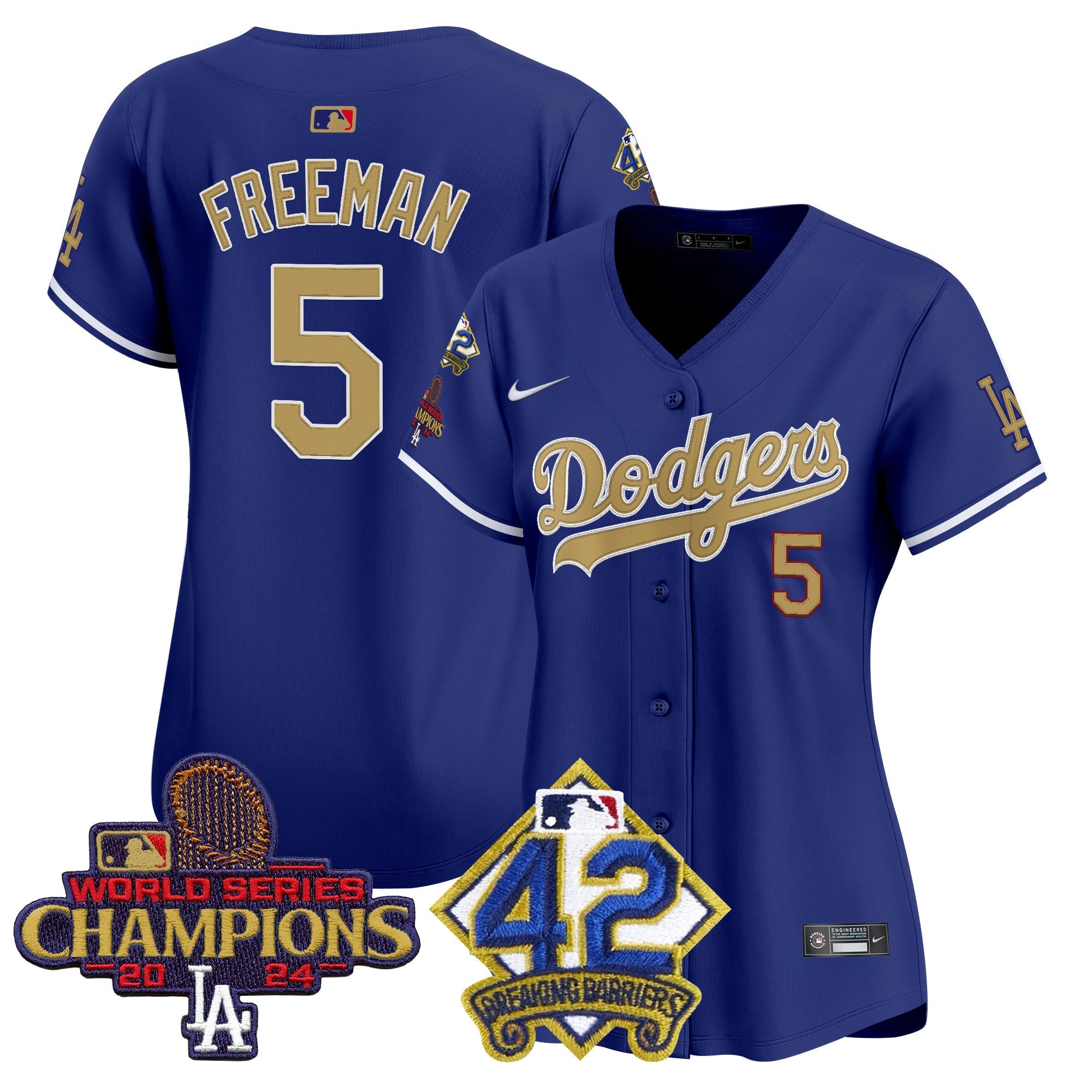 Women’s 2024 World Series Champions & Jackie Robinson Patch Vapor Premier Limited Jersey