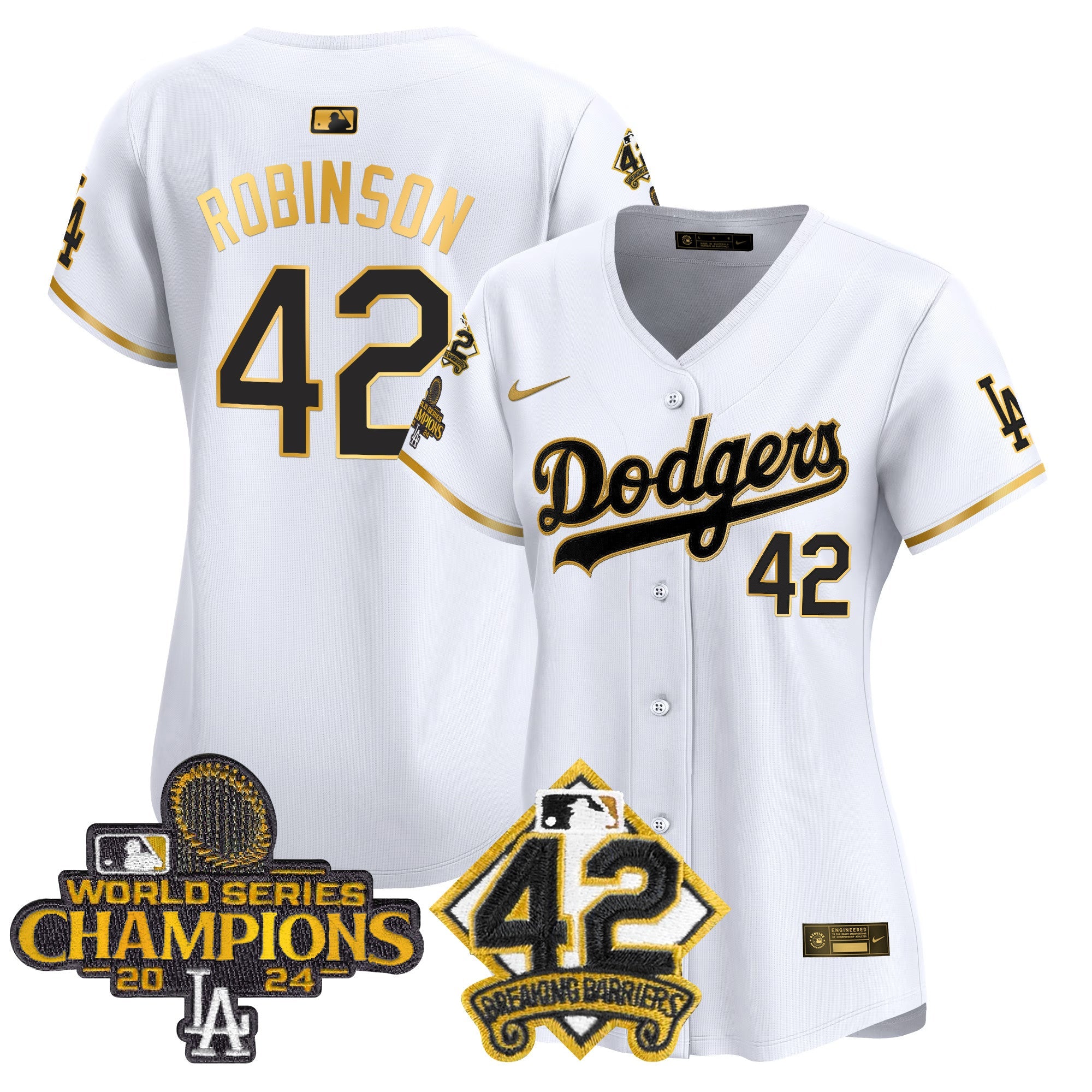 Women’s 2024 World Series Champions & Jackie Robinson Patch Vapor Premier Limited Jersey
