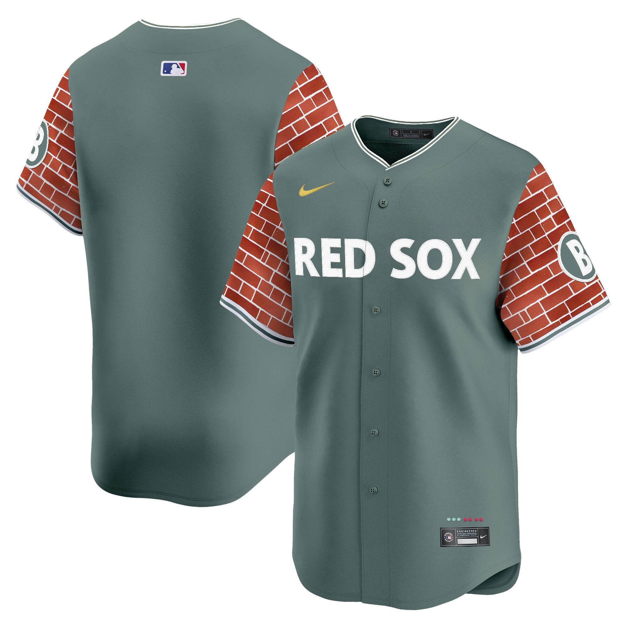 Men’s Boston 2025 Fenway Red Brick Style Vapor Premier Limited Jersey – Stitched