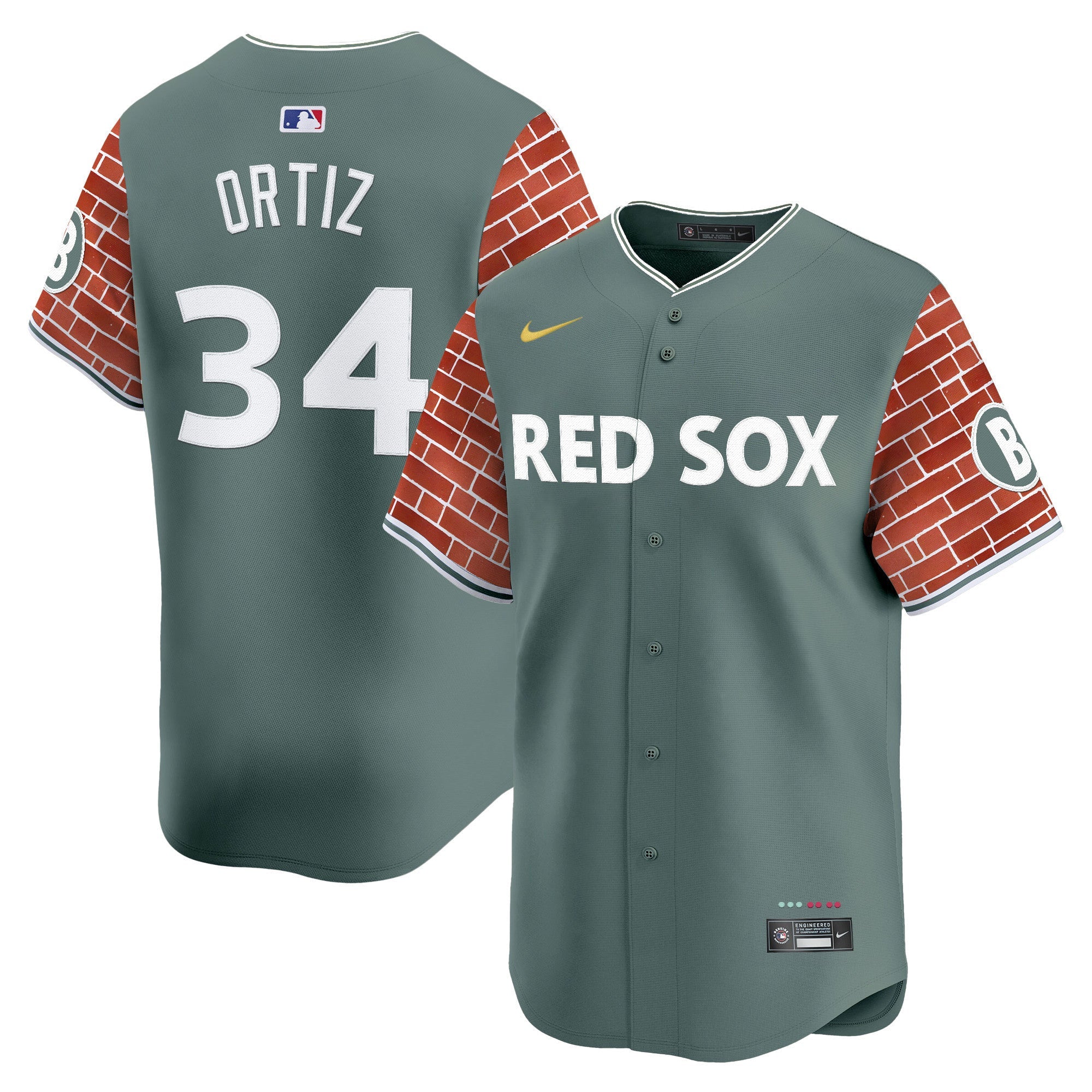 Men’s Boston 2025 Fenway Red Brick Style Vapor Premier Limited Jersey – Stitched