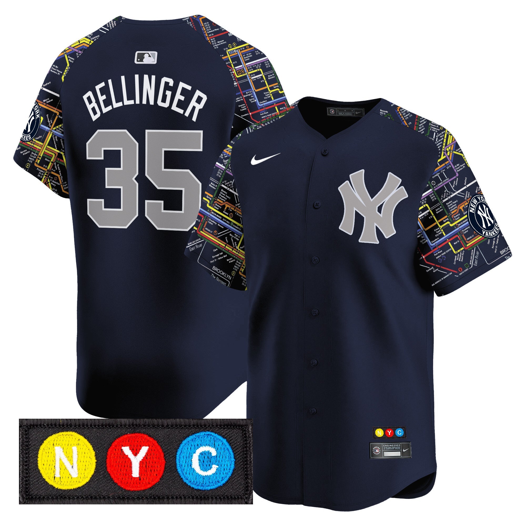 Men’s New York Subway Style Vapor Premier Limited Jersey – Stitched