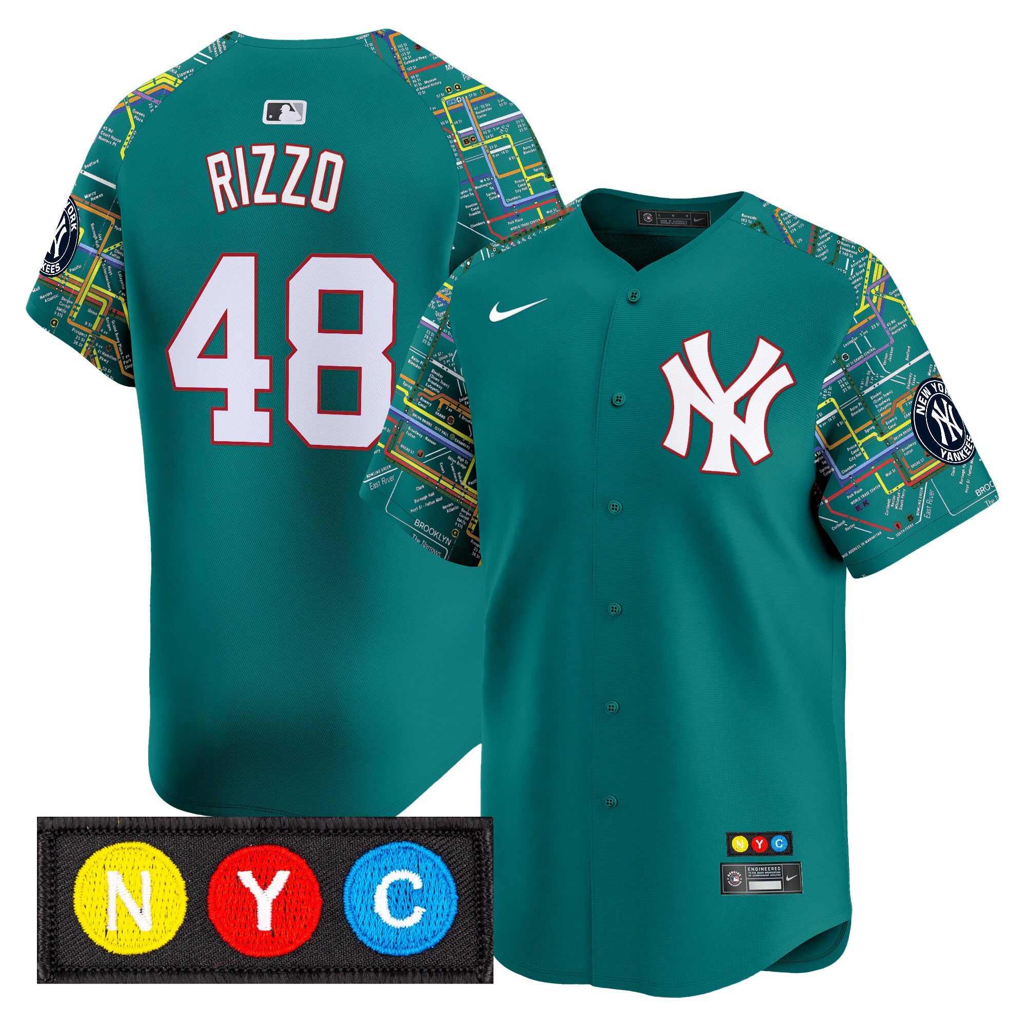 Men’s New York Subway Style Vapor Premier Limited Jersey – Stitched