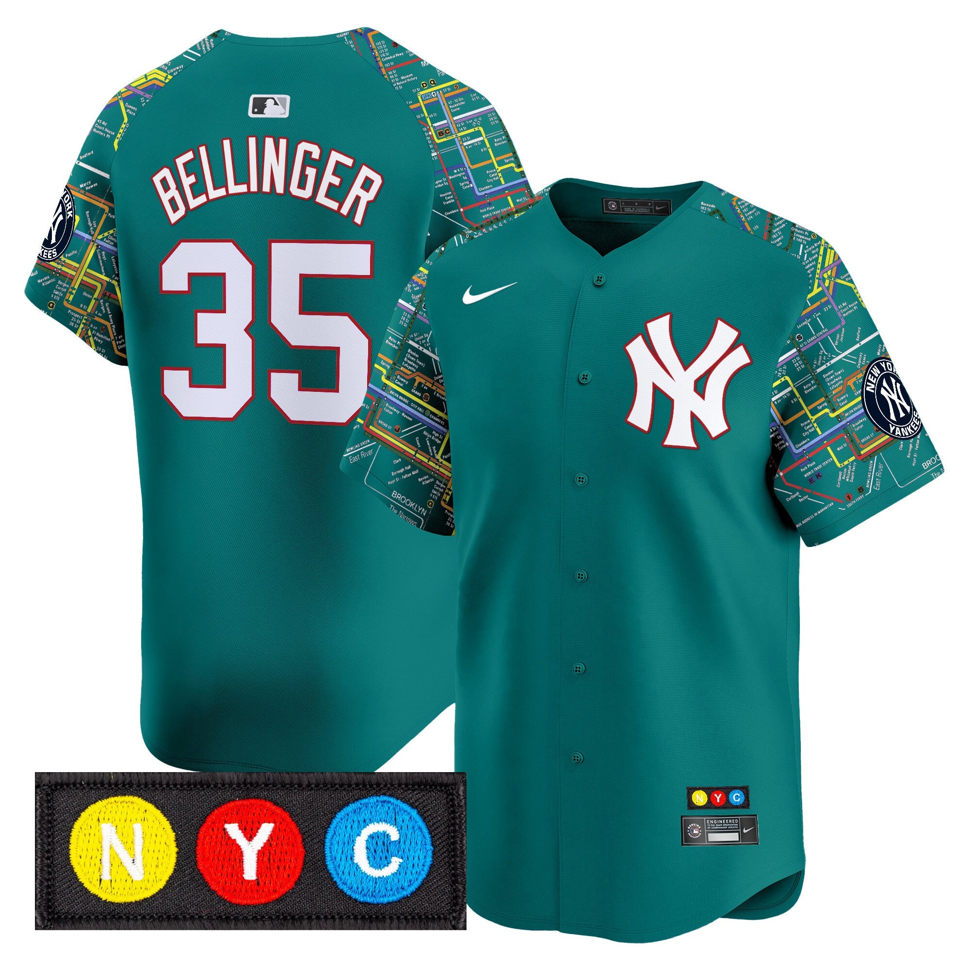 Men’s New York Subway Style Vapor Premier Limited Jersey – Stitched