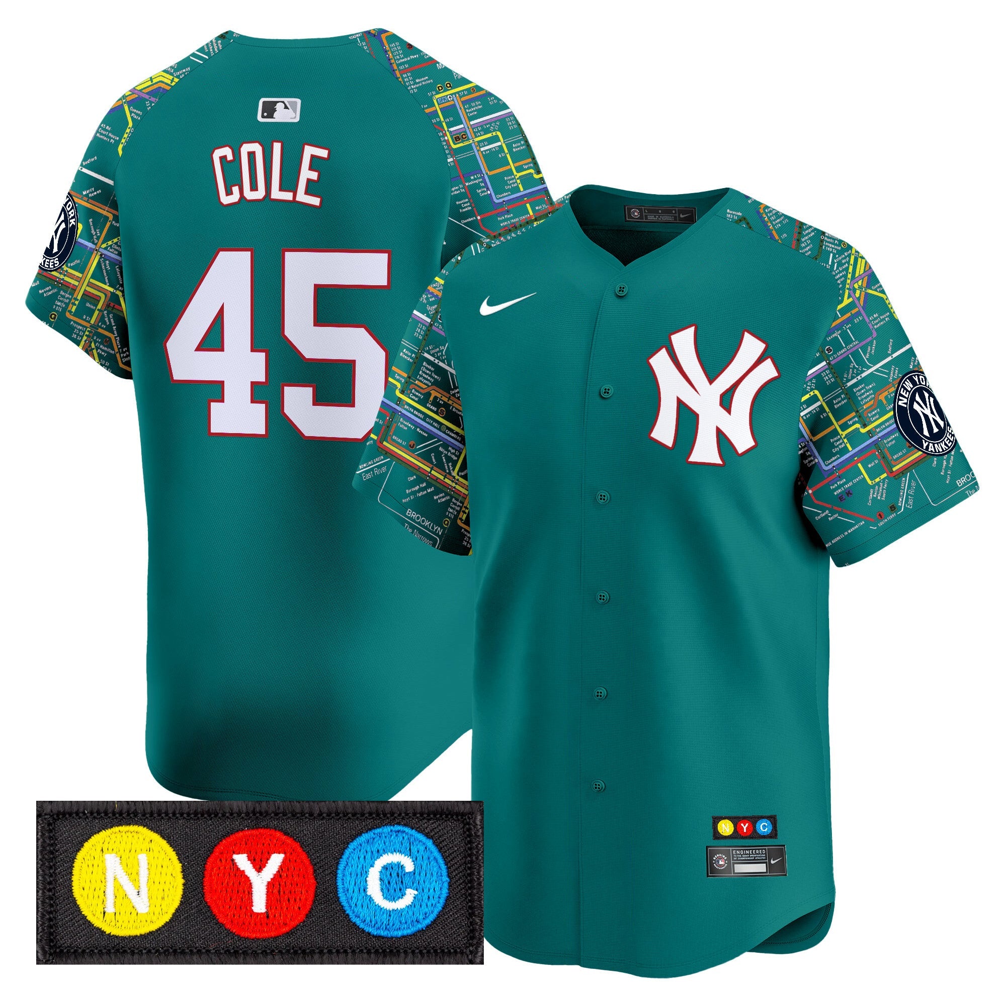 Men’s New York Subway Style Vapor Premier Limited Jersey – Stitched