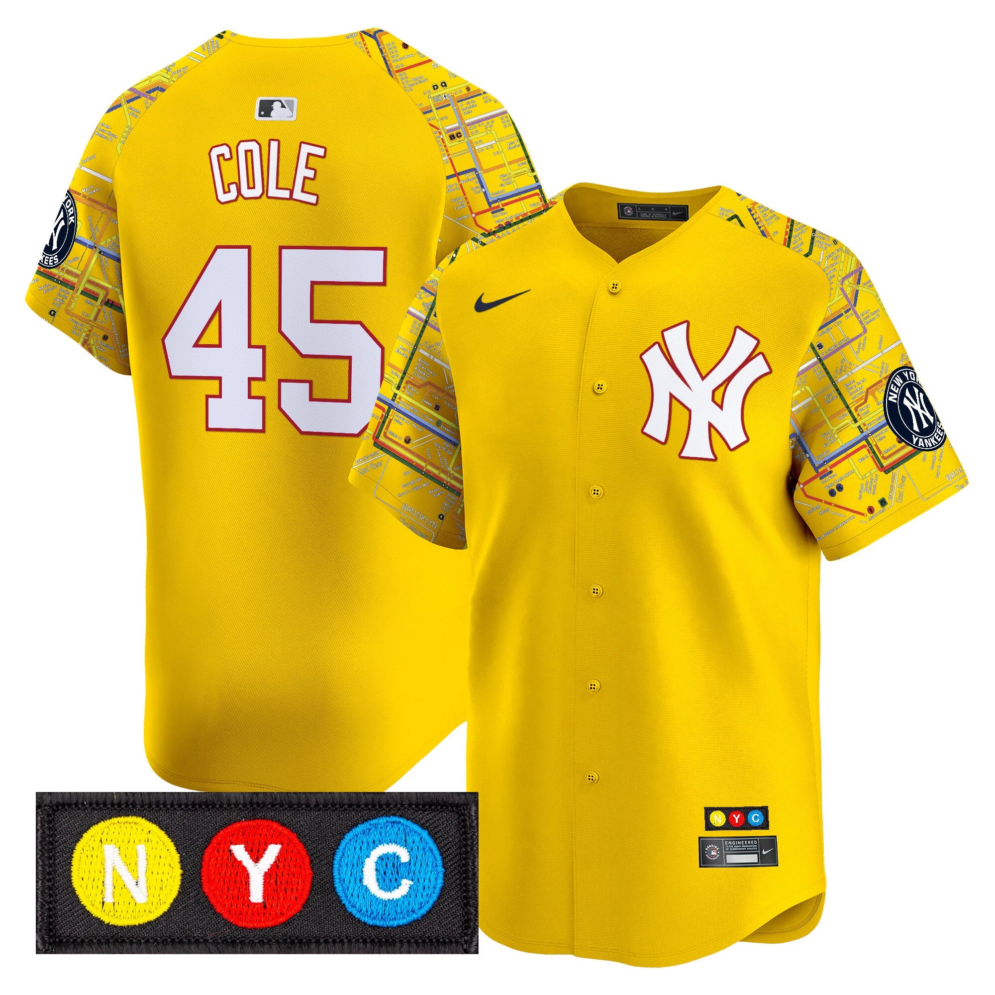 Men’s New York Subway Style Vapor Premier Limited Jersey – Stitched