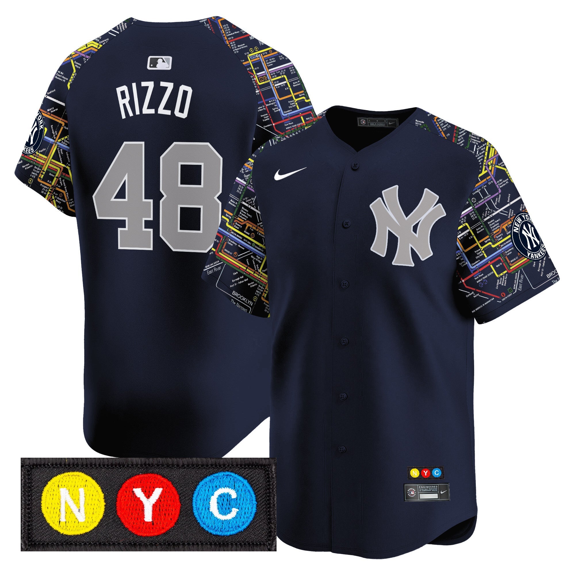 Men’s New York Subway Style Vapor Premier Limited Jersey – Stitched