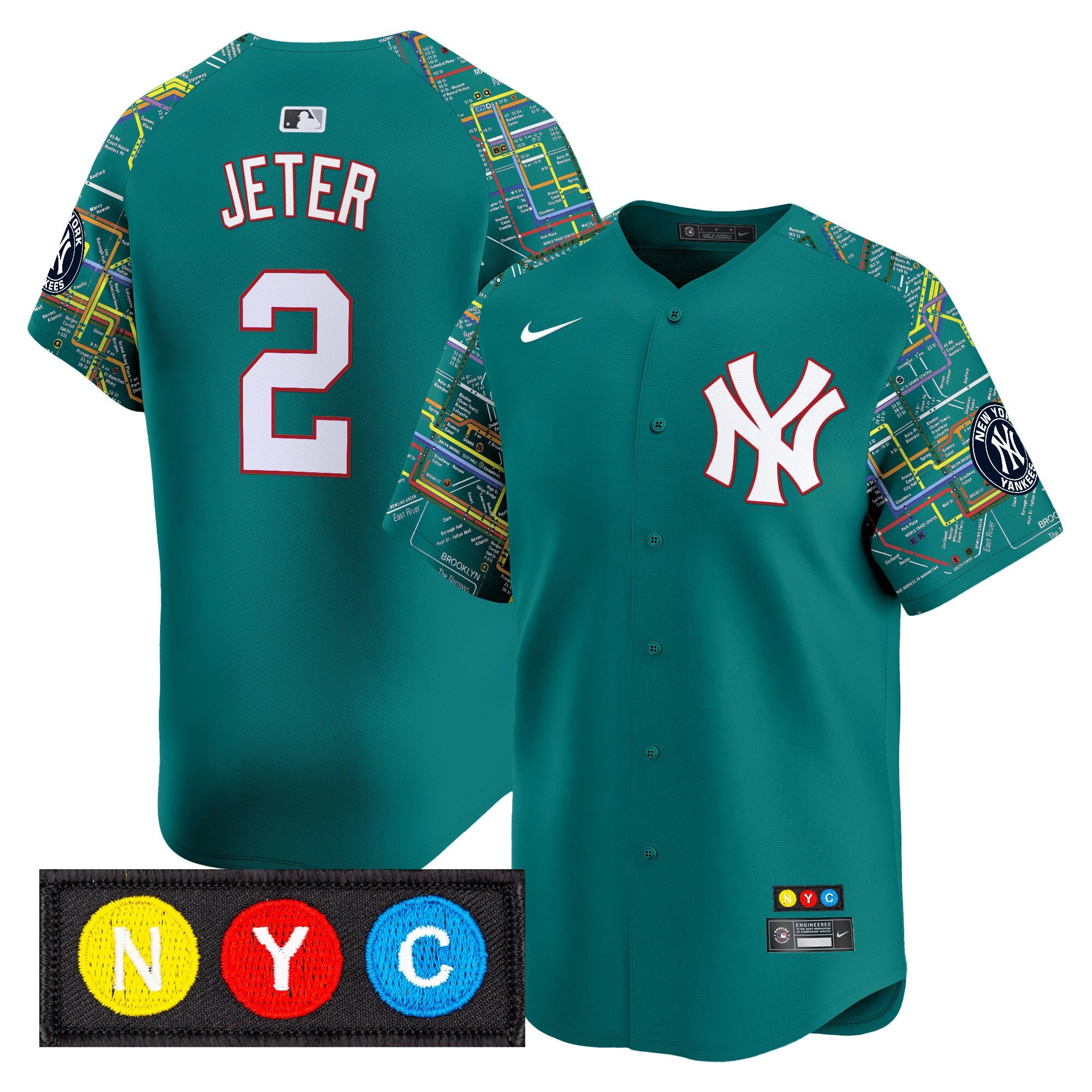 Men’s New York Subway Style Vapor Premier Limited Jersey – Stitched