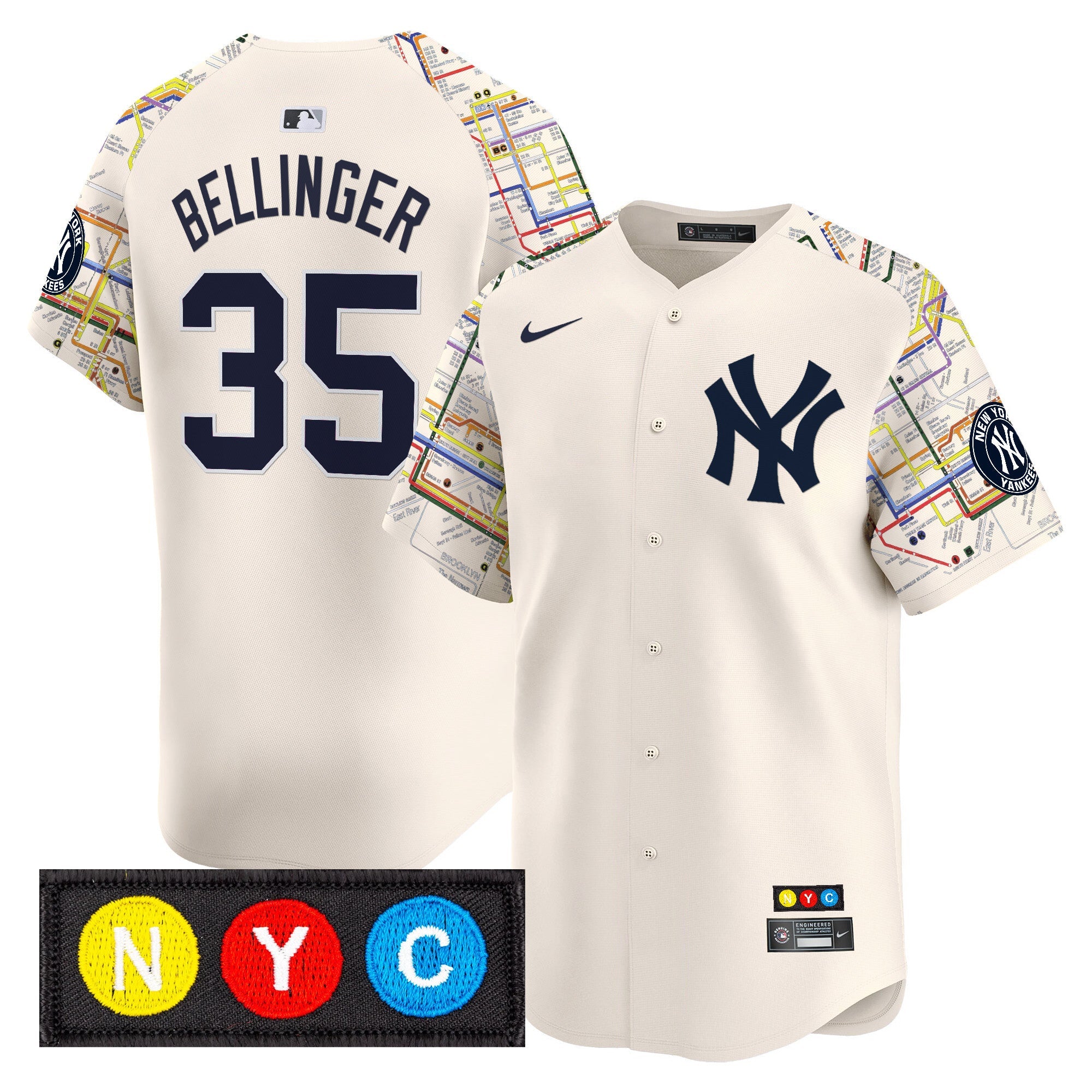 Men’s New York Subway Style Vapor Premier Limited Jersey – Stitched