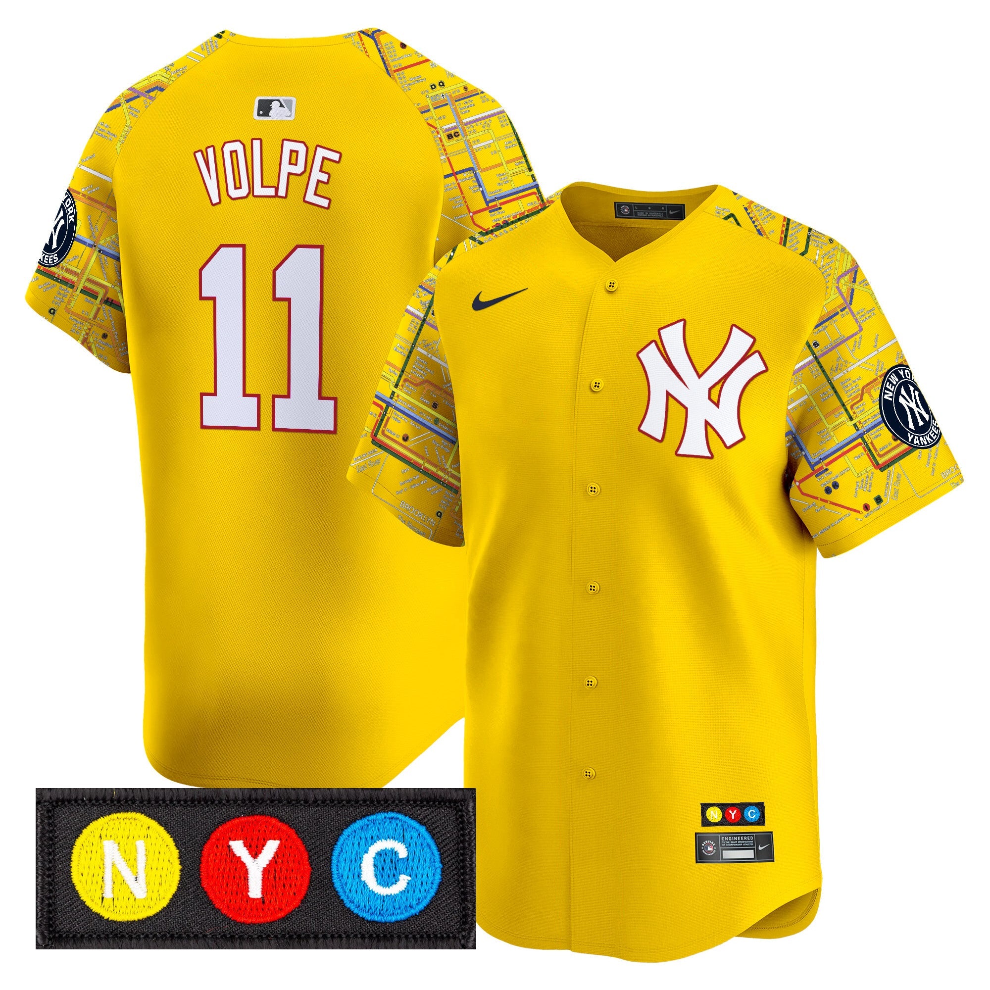 Men’s New York Subway Style Vapor Premier Limited Jersey – Stitched