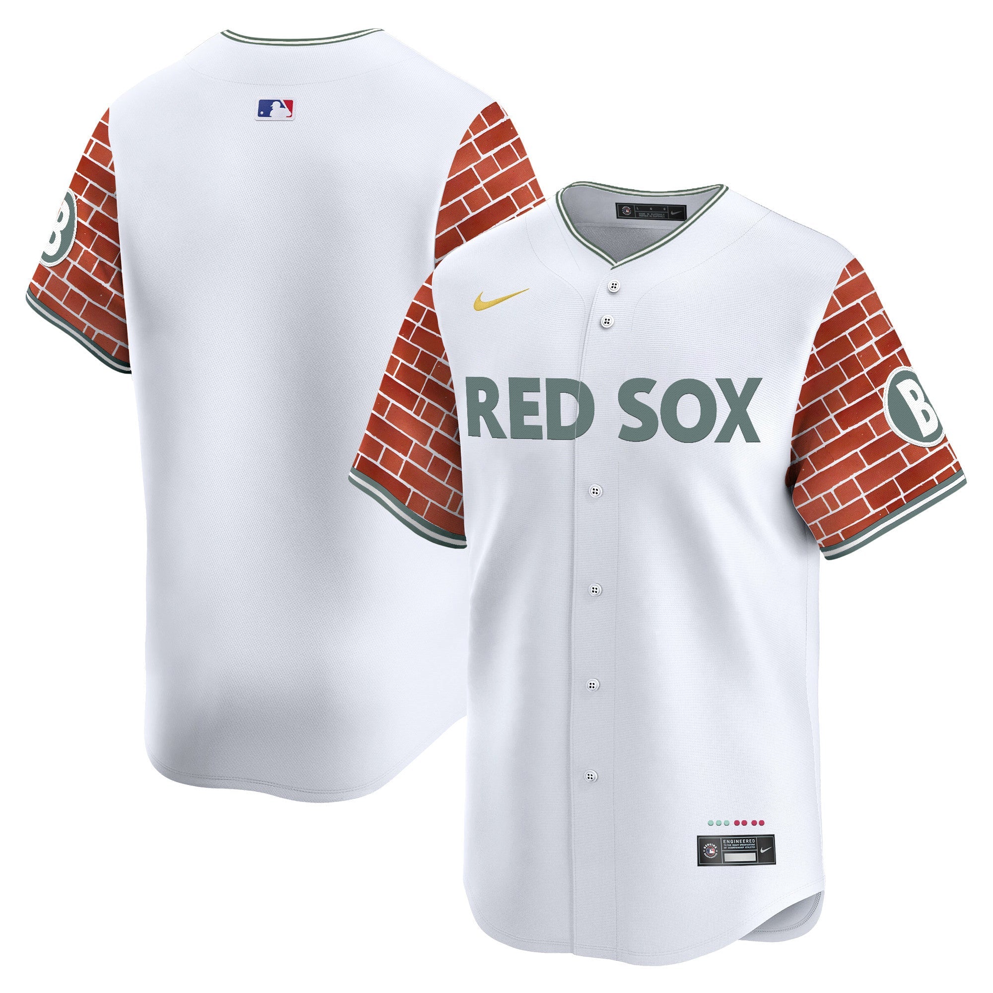Men’s Boston 2025 Fenway Red Brick Style Vapor Premier Limited Jersey – Stitched