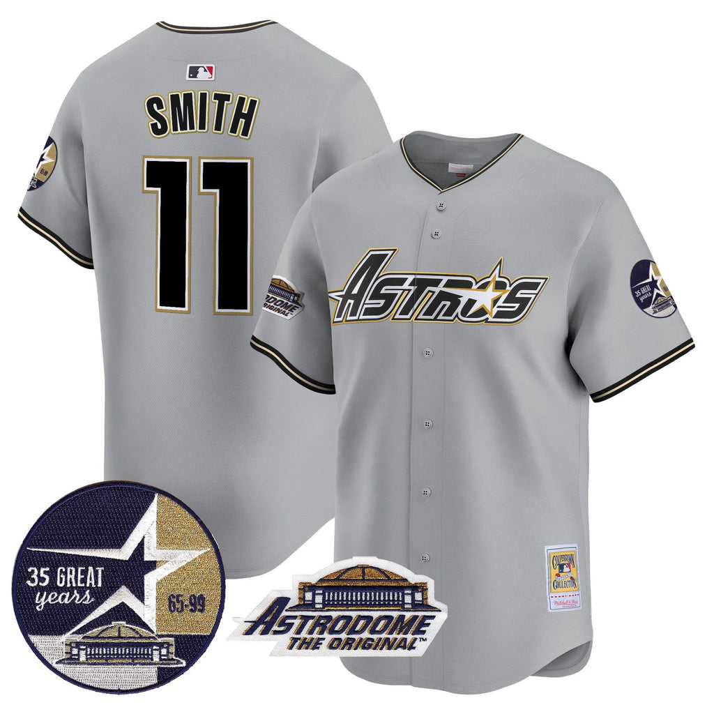 Men’s 1999 Throwback 35th & Astrodome Patch Vapor Premier Limited Jersey V3