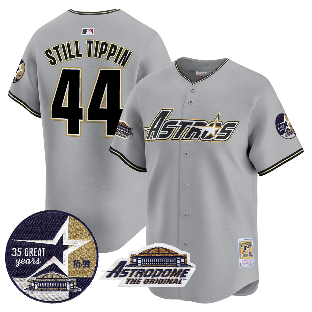 Men’s 1999 Throwback 35th & Astrodome Patch Vapor Premier Limited Jersey V3
