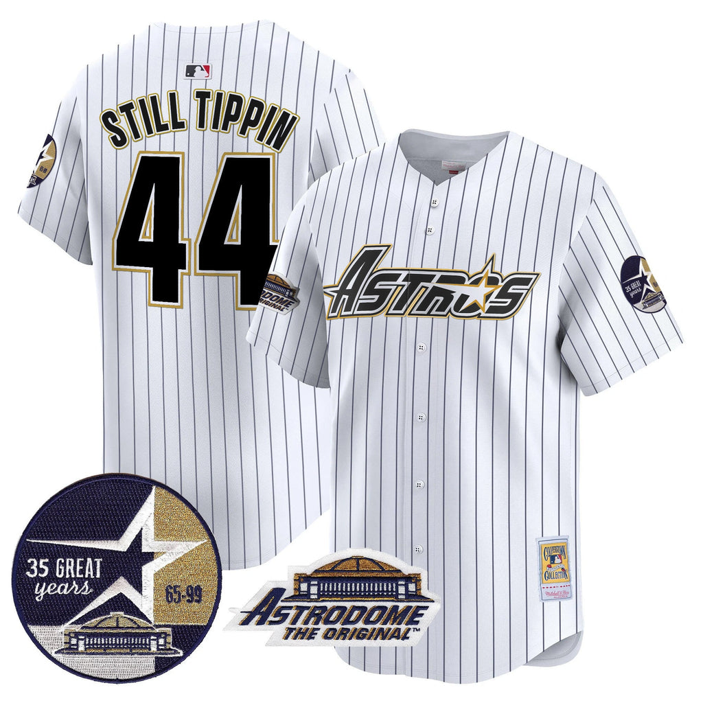 Men’s 1999 Throwback 35th & Astrodome Patch Vapor Premier Limited Jersey V3