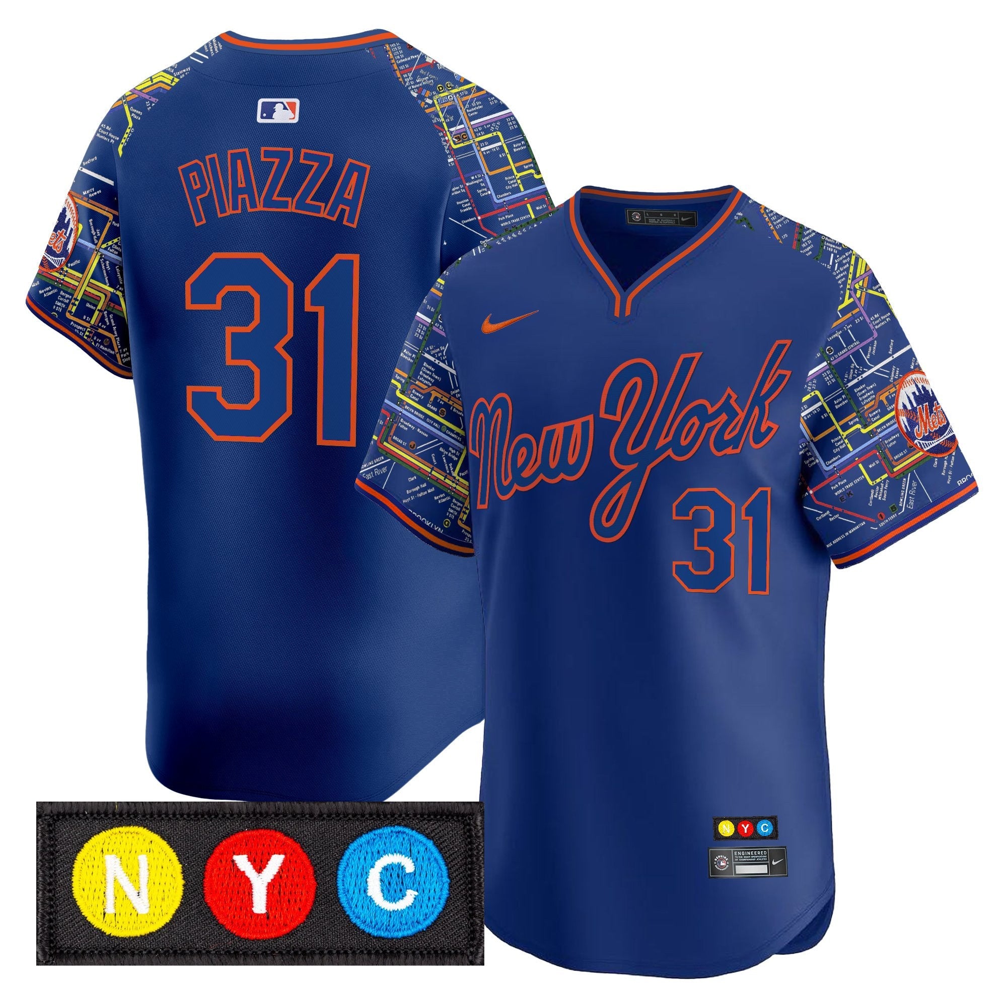 Men’s New York Subway Style Vapor Premier Limited Jersey – Stitched