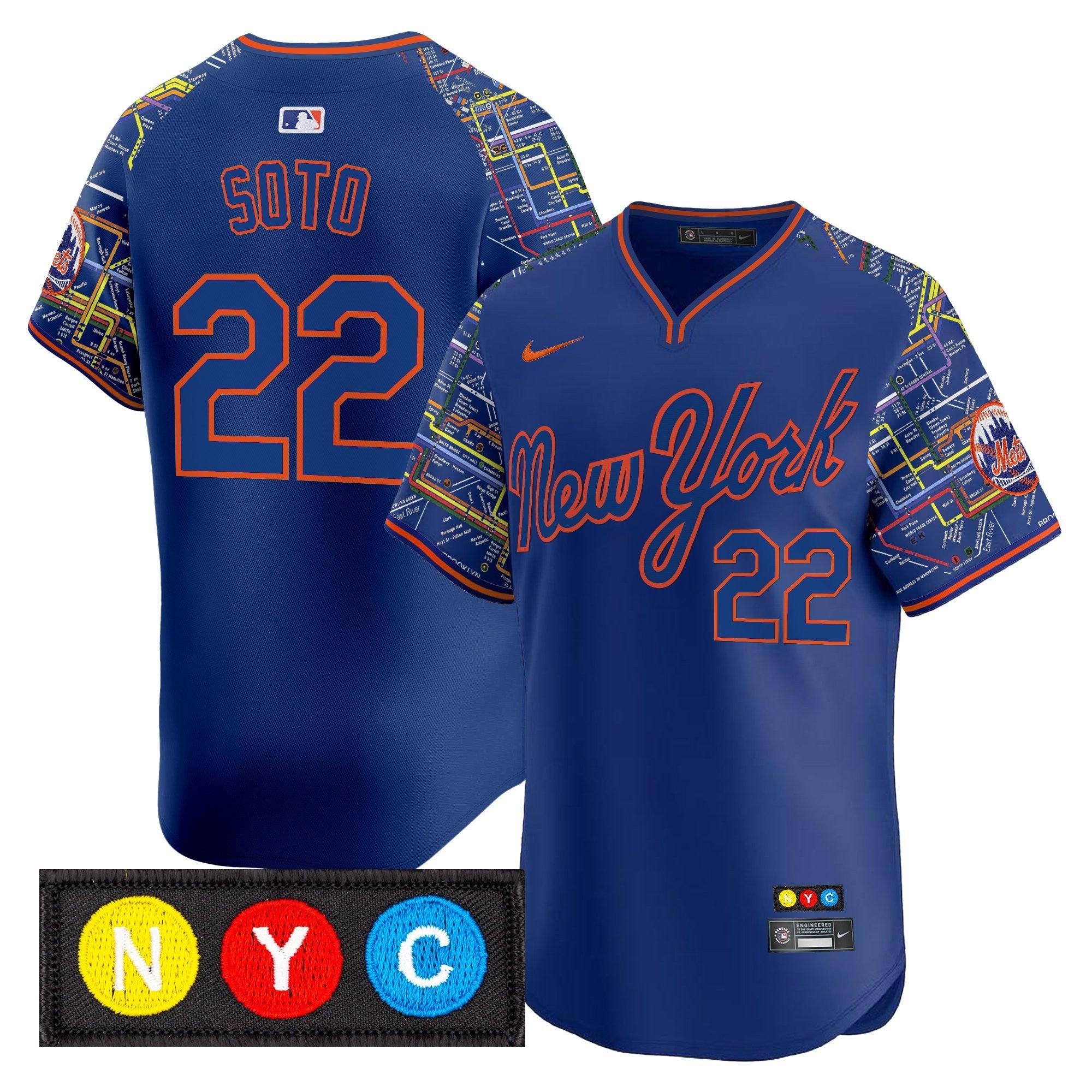 Men’s New York Subway Style Vapor Premier Limited Jersey – Stitched