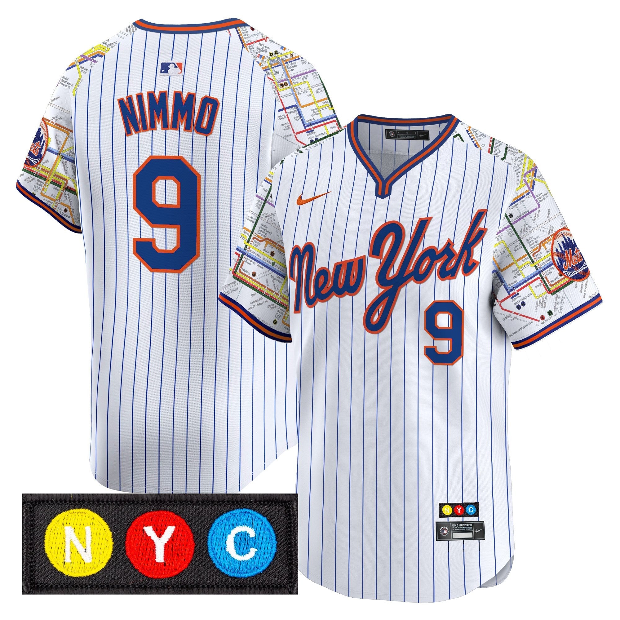 Men’s New York Subway Style Vapor Premier Limited Jersey – Stitched
