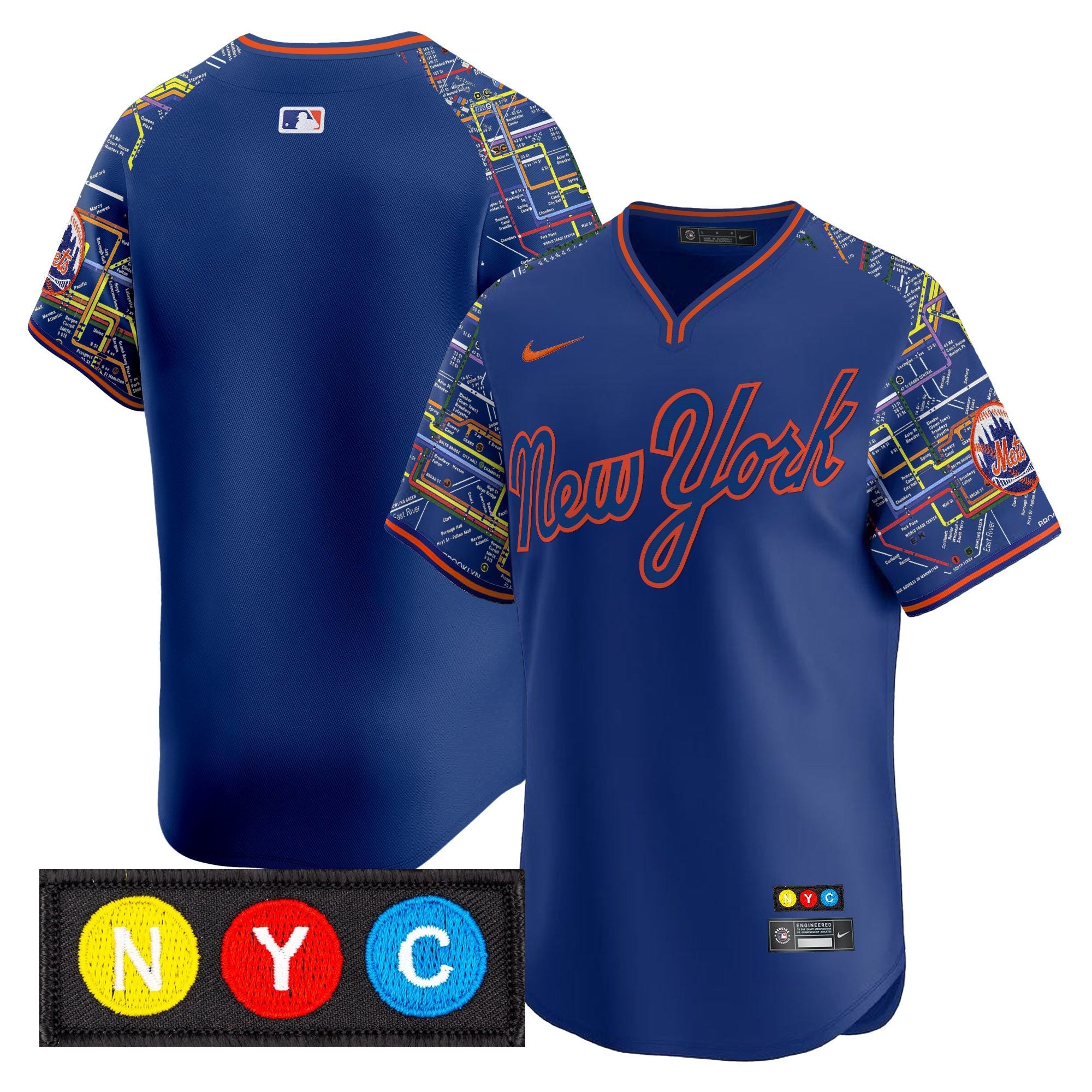Men’s New York Subway Style Vapor Premier Limited Jersey – Stitched