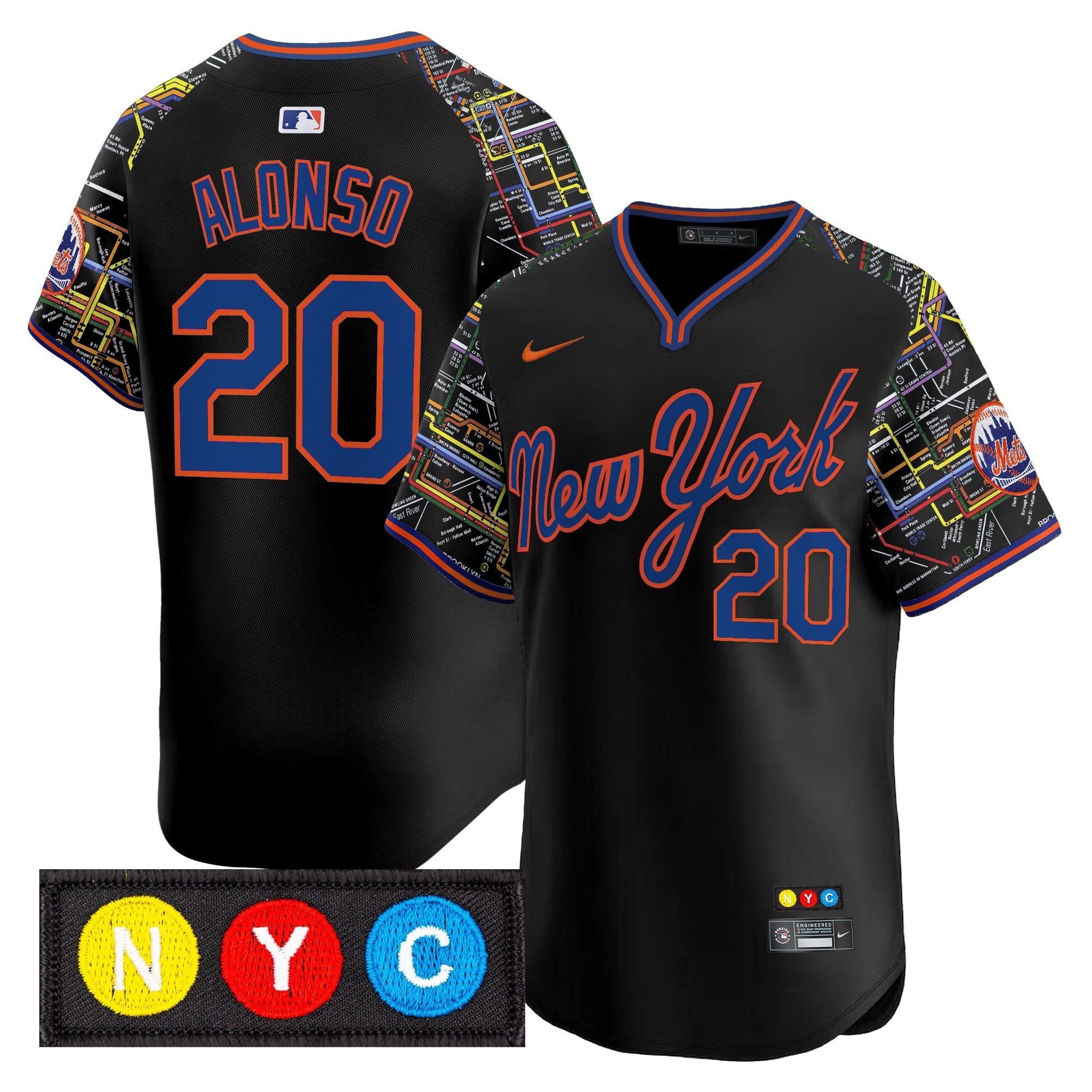 Men’s New York Subway Style Vapor Premier Limited Jersey – Stitched