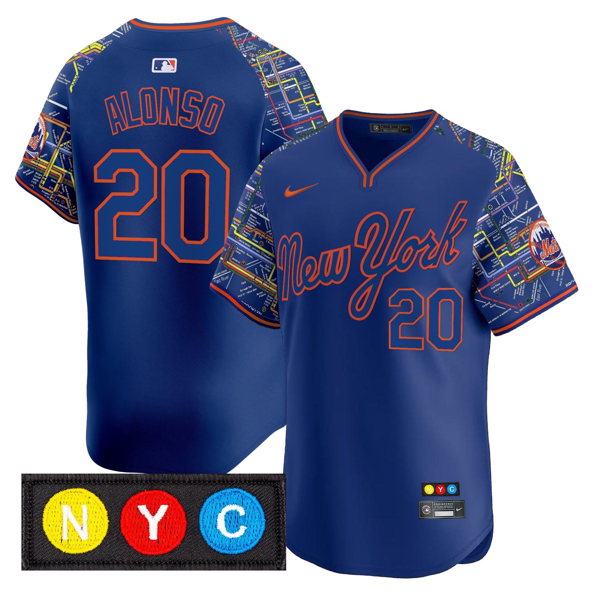Men’s New York Subway Style Vapor Premier Limited Jersey – Stitched