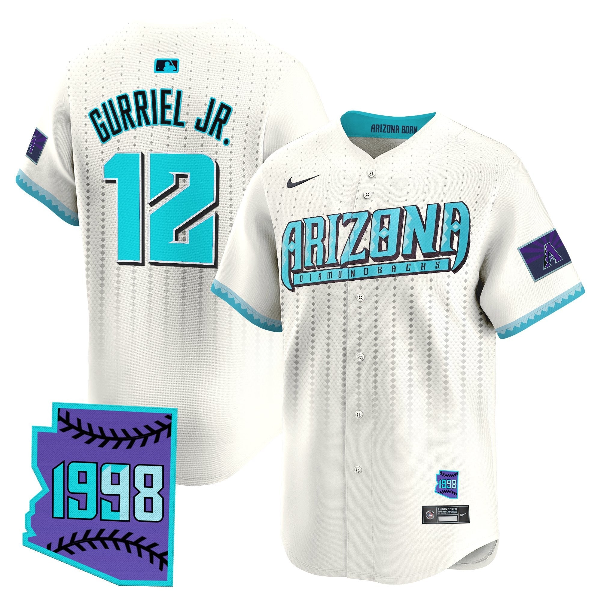 Men’s Arizona 2025 City Connect Vapor Premier Limited Jersey – Stitched