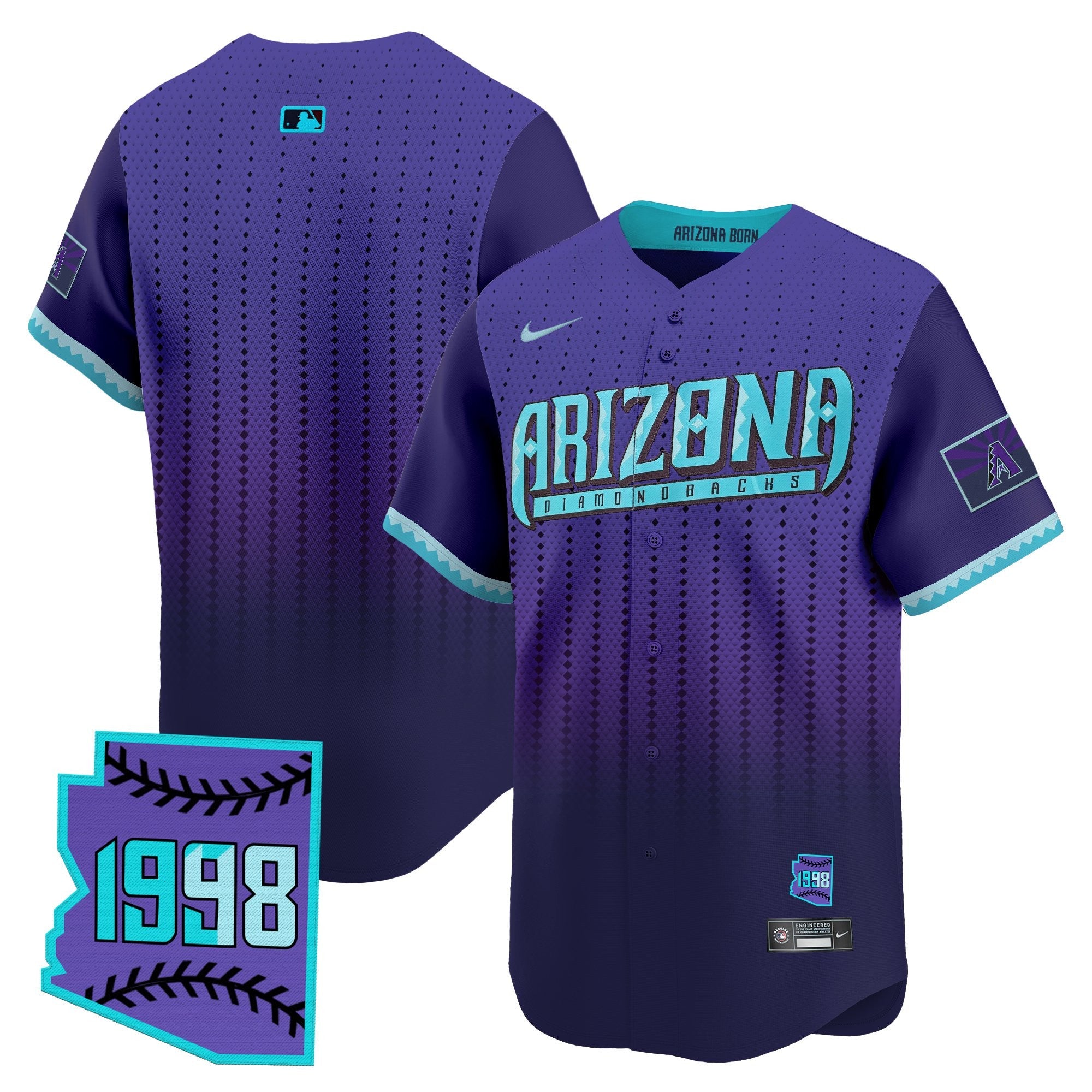 Men’s Arizona 2025 City Connect Vapor Premier Limited Jersey – Stitched