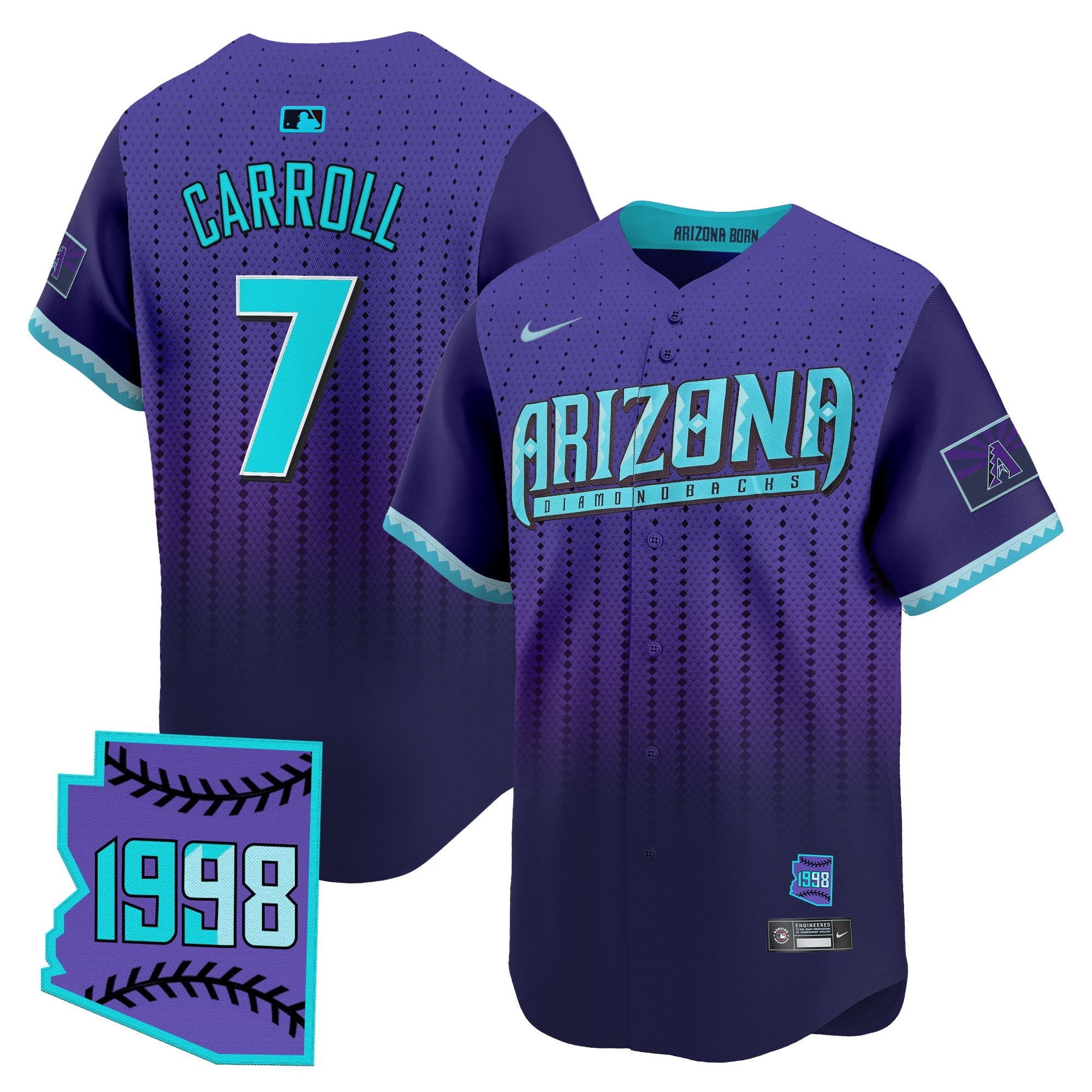 Men’s Arizona 2025 City Connect Vapor Premier Limited Jersey – Stitched