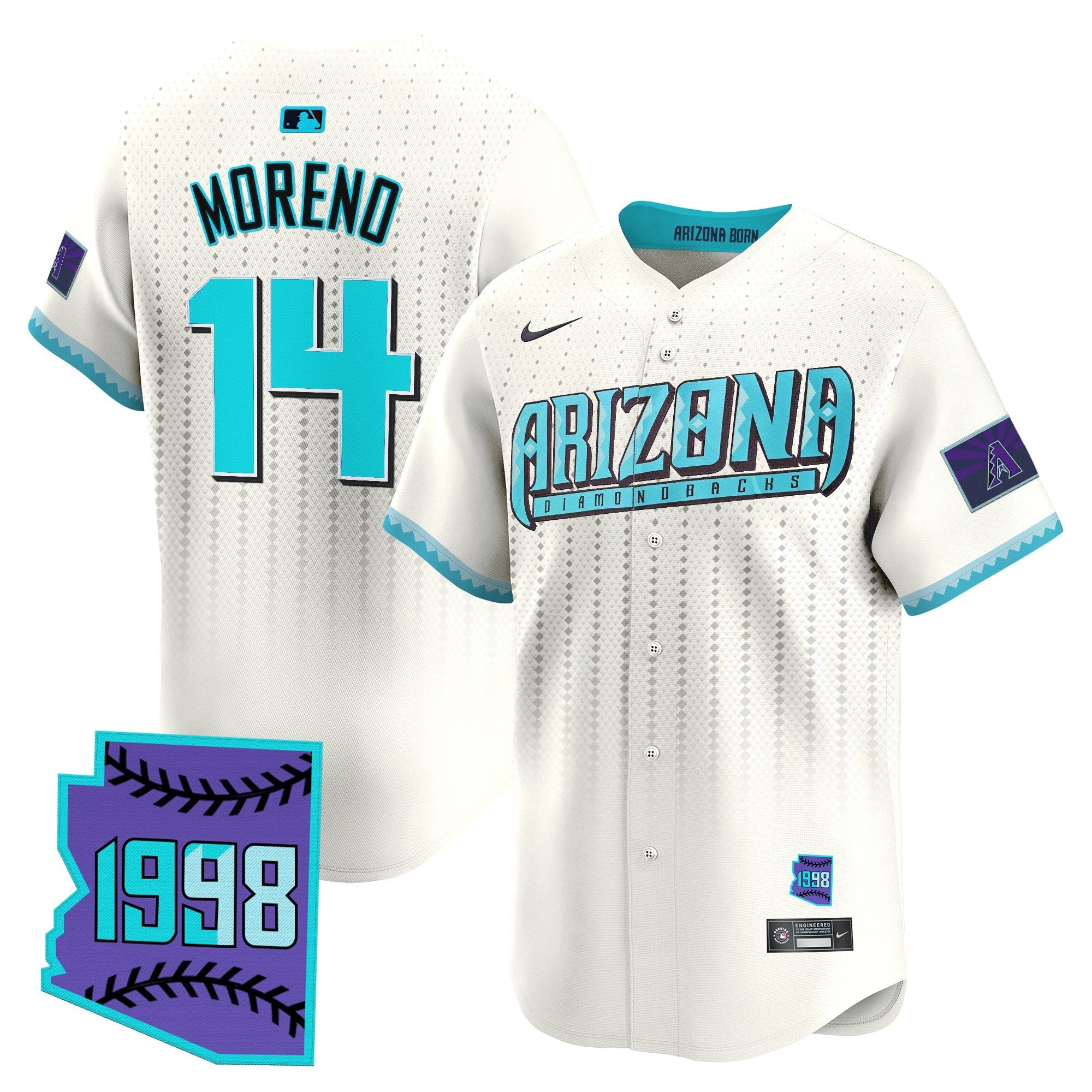 Men’s Arizona 2025 City Connect Vapor Premier Limited Jersey – Stitched