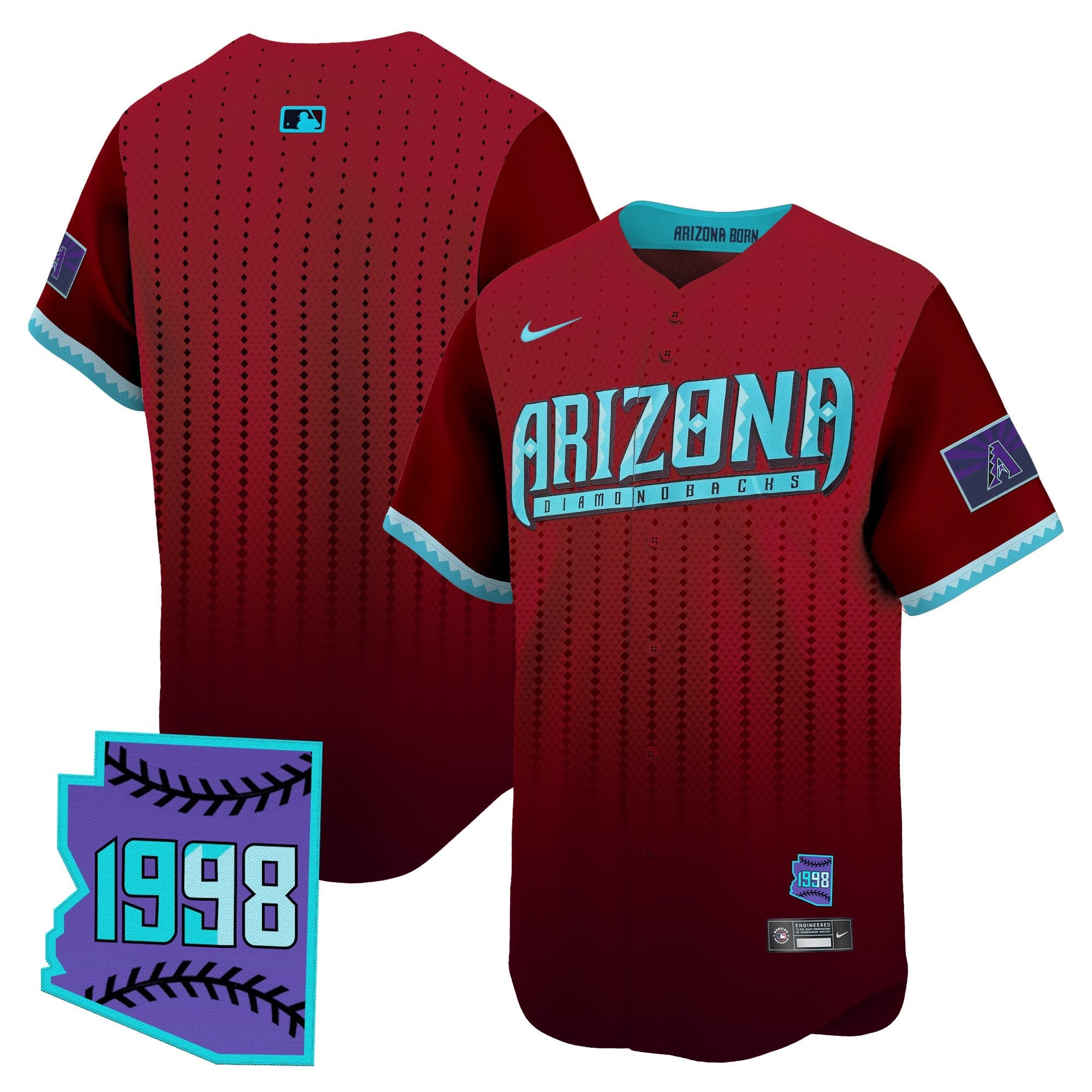Men’s Arizona 2025 City Connect Vapor Premier Limited Jersey – Stitched