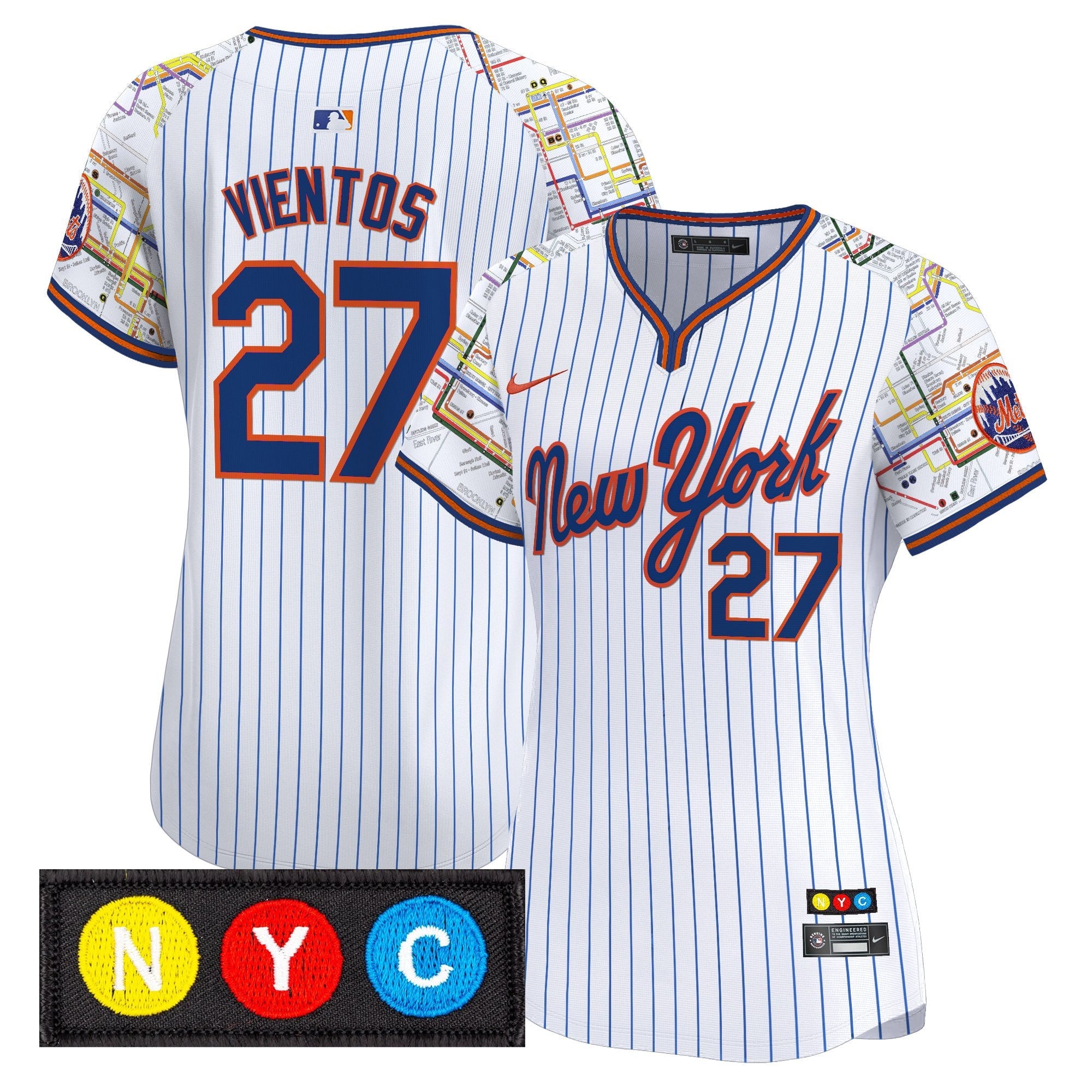 Women’s New York Subway Style Vapor Premier Limited Jersey – Stitched