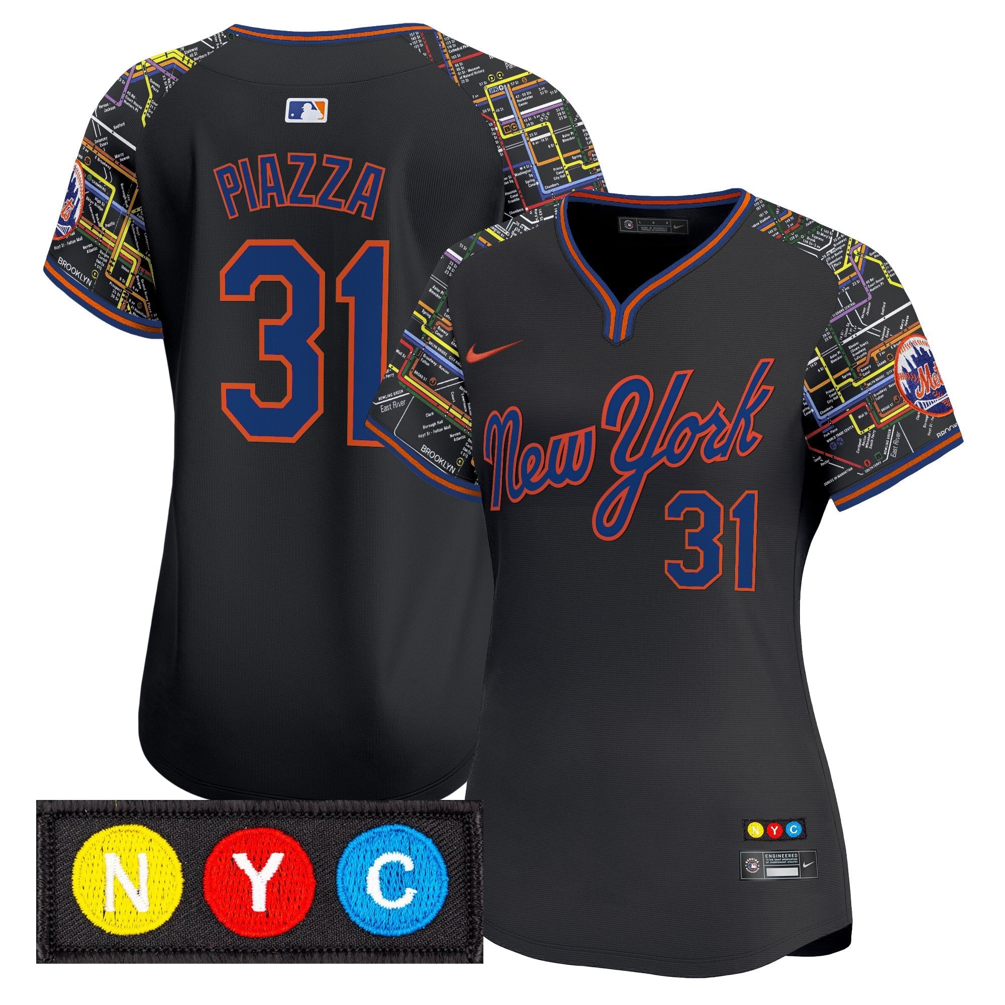 Women’s New York Subway Style Vapor Premier Limited Jersey – Stitched