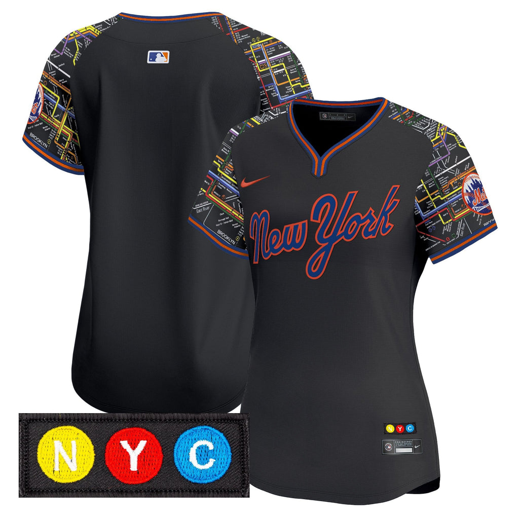 Women’s New York Subway Style Vapor Premier Limited Jersey – Stitched