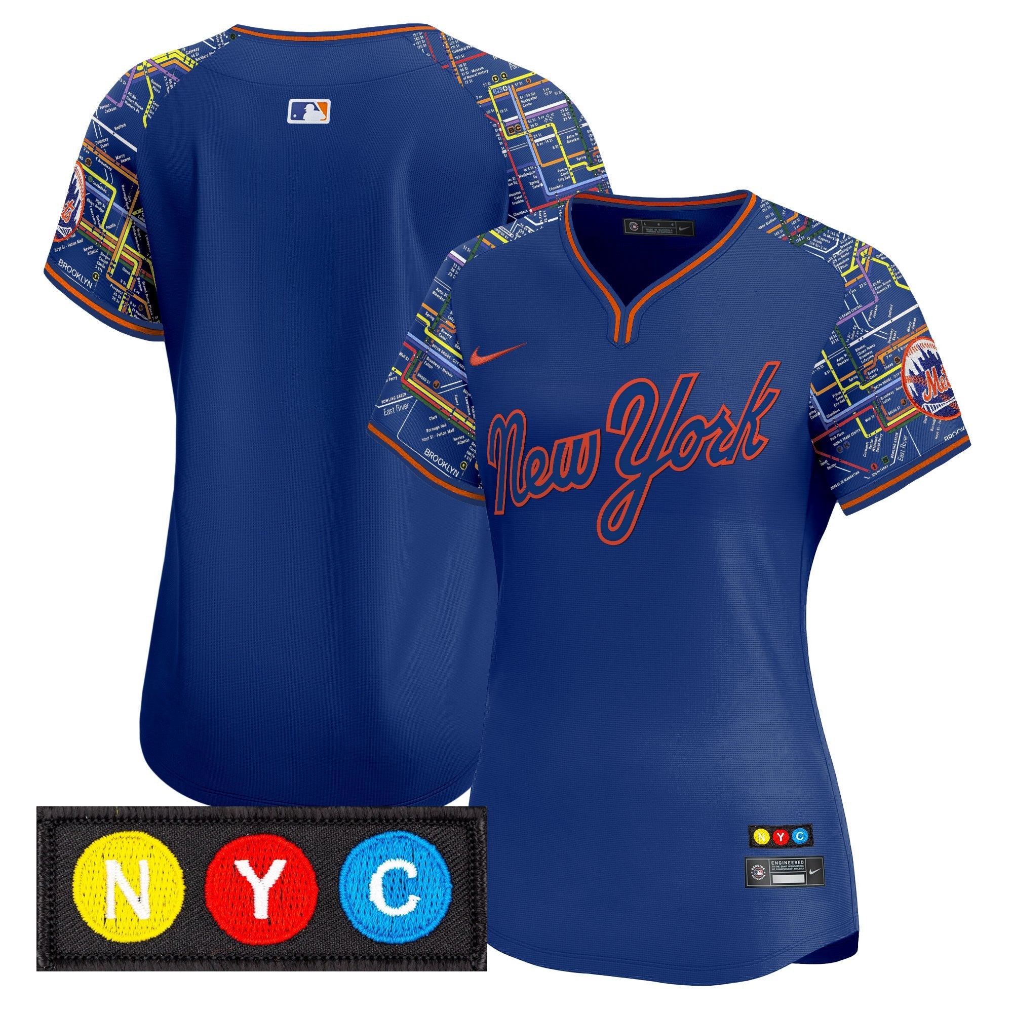 Women’s New York Subway Style Vapor Premier Limited Jersey – Stitched