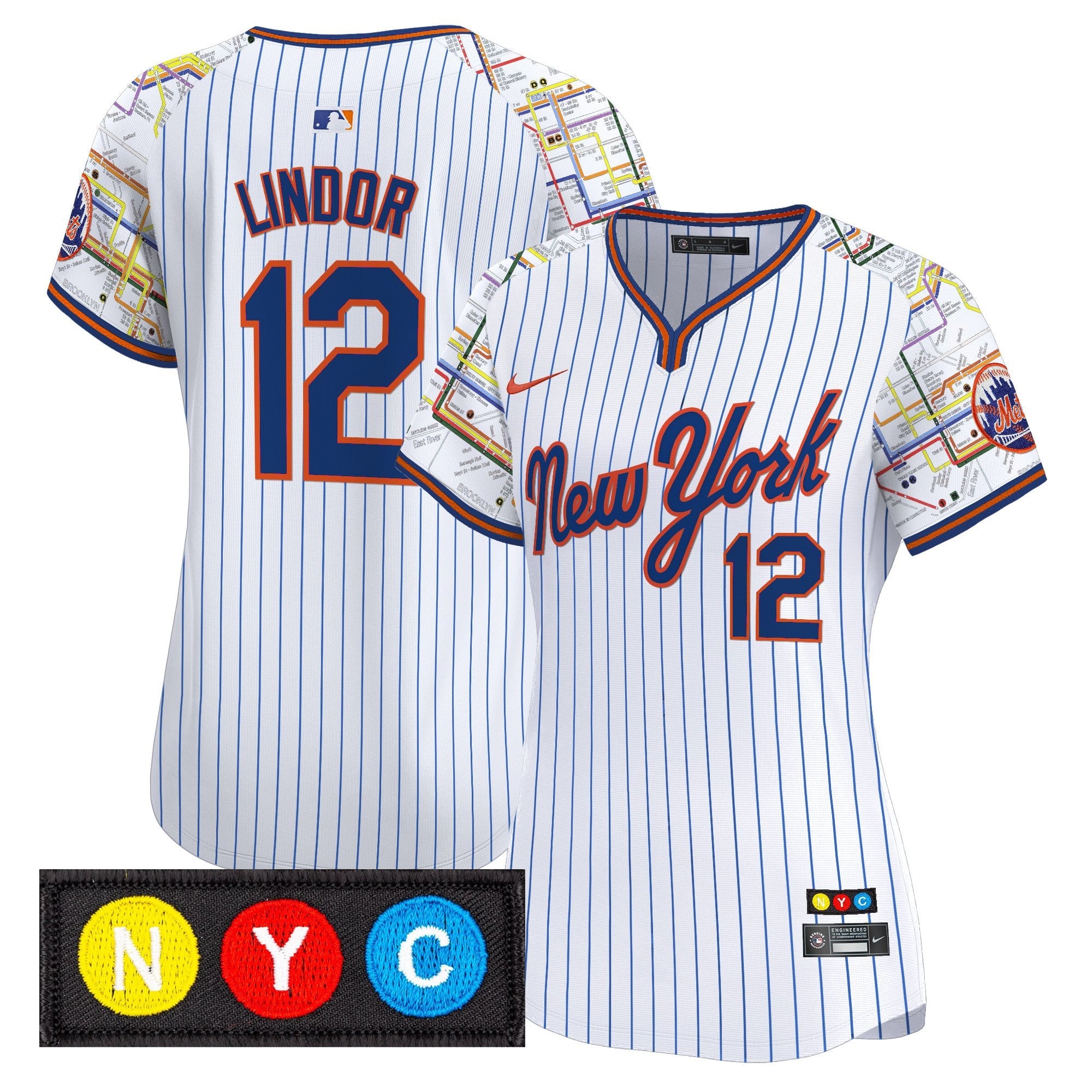 Women’s New York Subway Style Vapor Premier Limited Jersey – Stitched