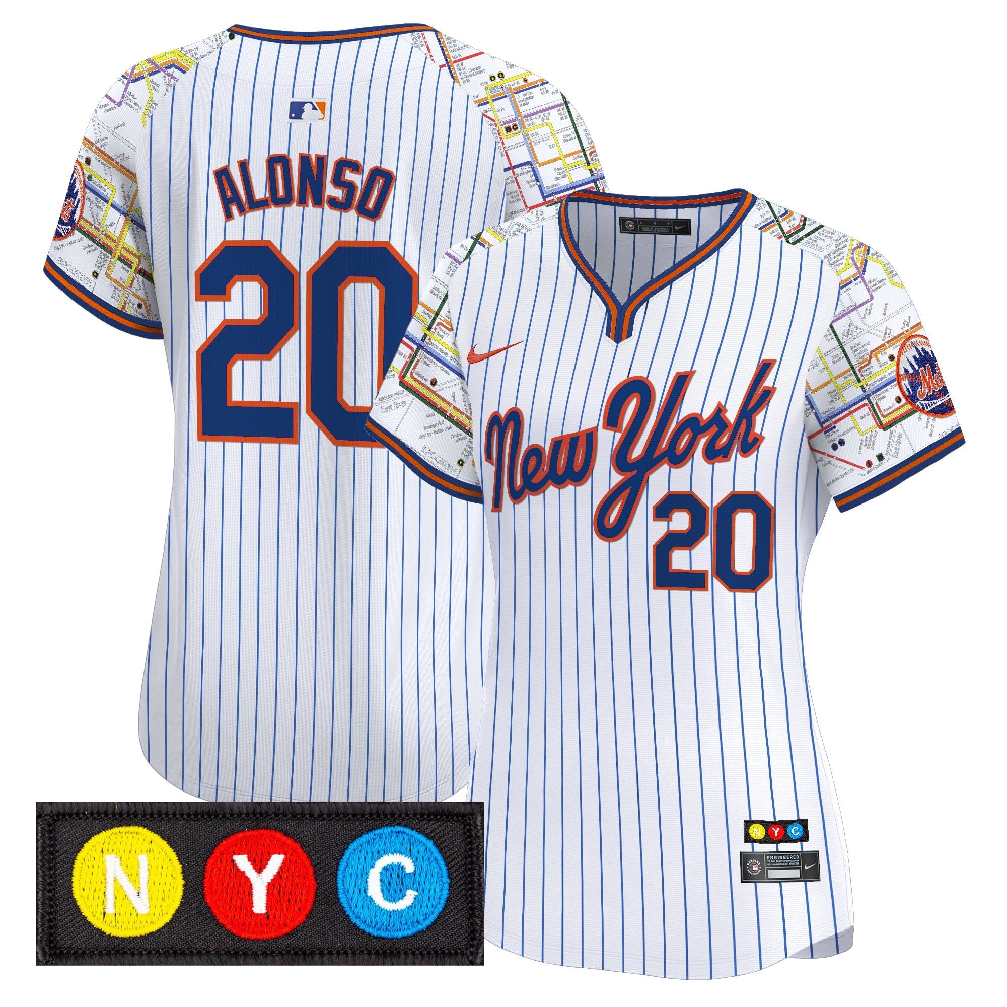 Women’s New York Subway Style Vapor Premier Limited Jersey – Stitched