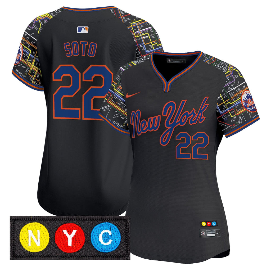 Women’s New York Subway Style Vapor Premier Limited Jersey – Stitched