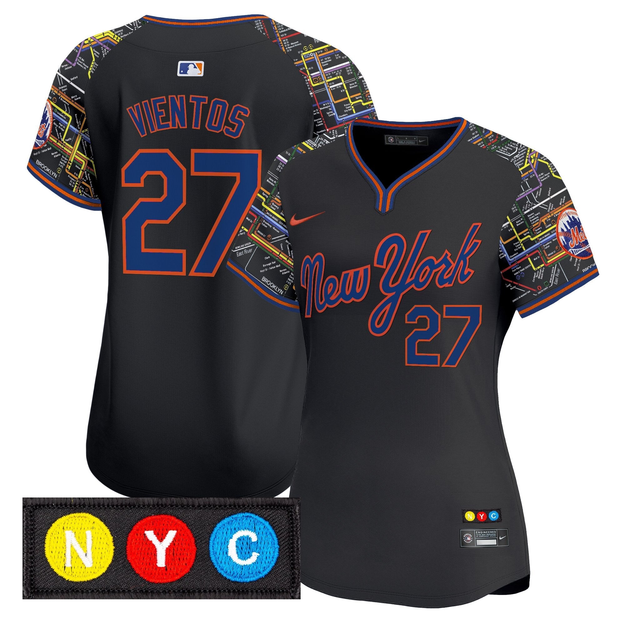 Women’s New York Subway Style Vapor Premier Limited Jersey – Stitched